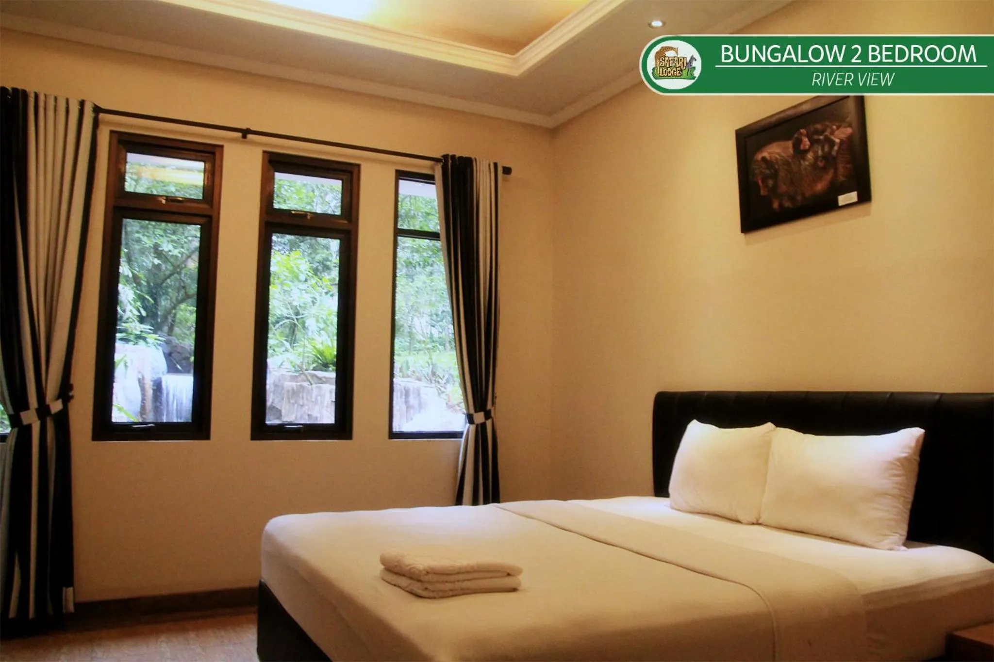 Bed in Safari Resort