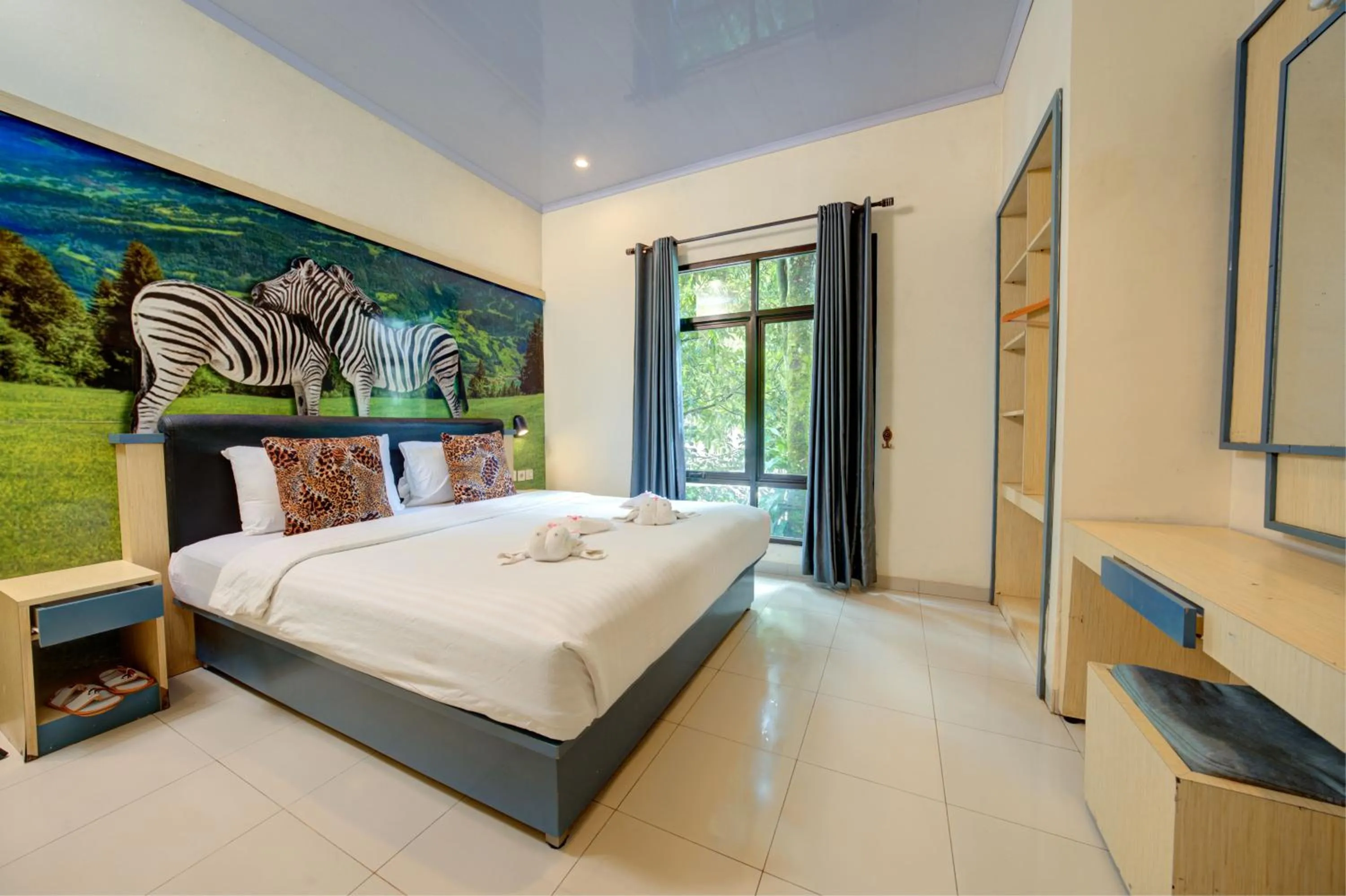 Bed in Safari Resort
