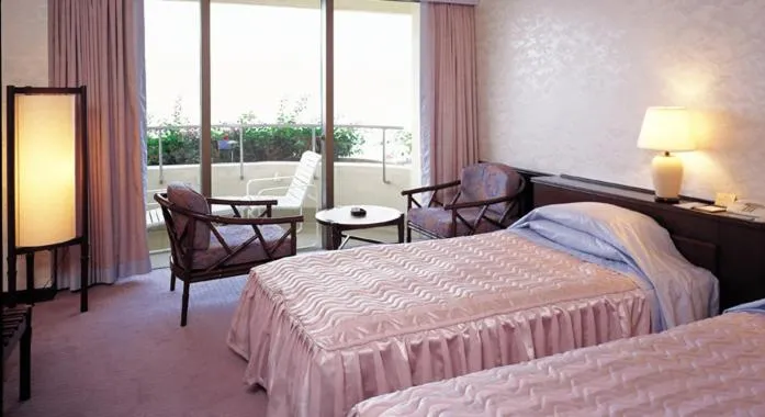 Bed in Ibusuki Iwasaki Hotel