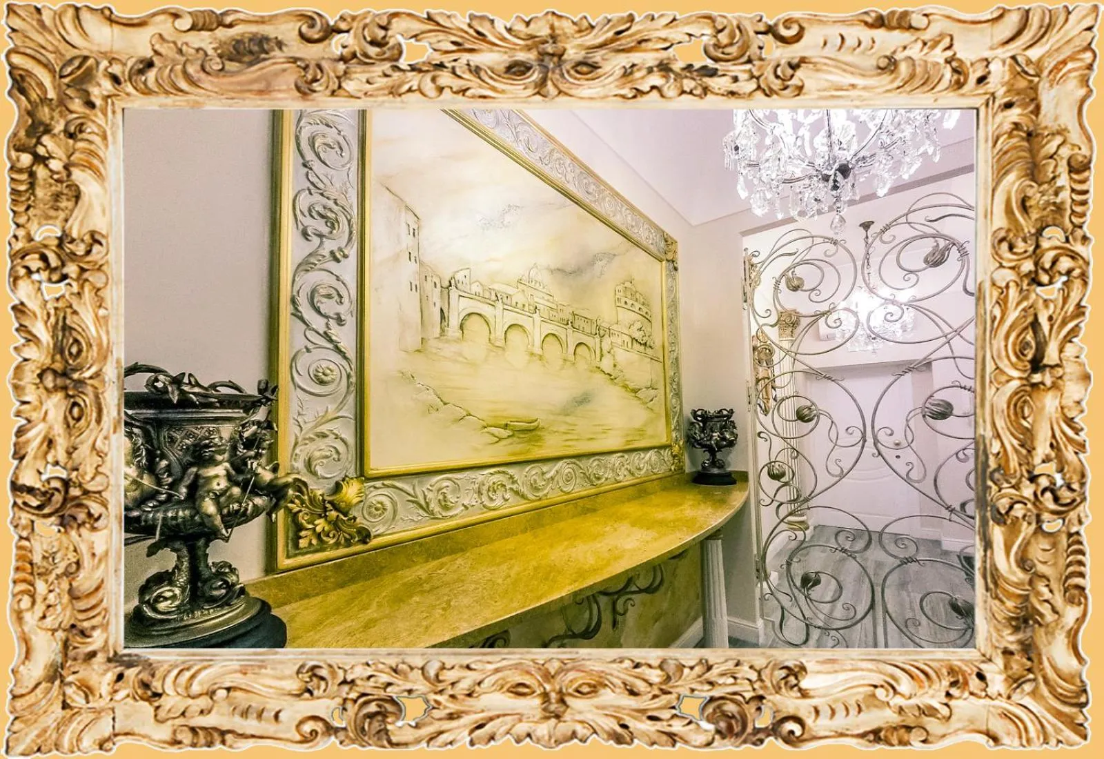 Living room in Impero Vaticano Suites Guest House