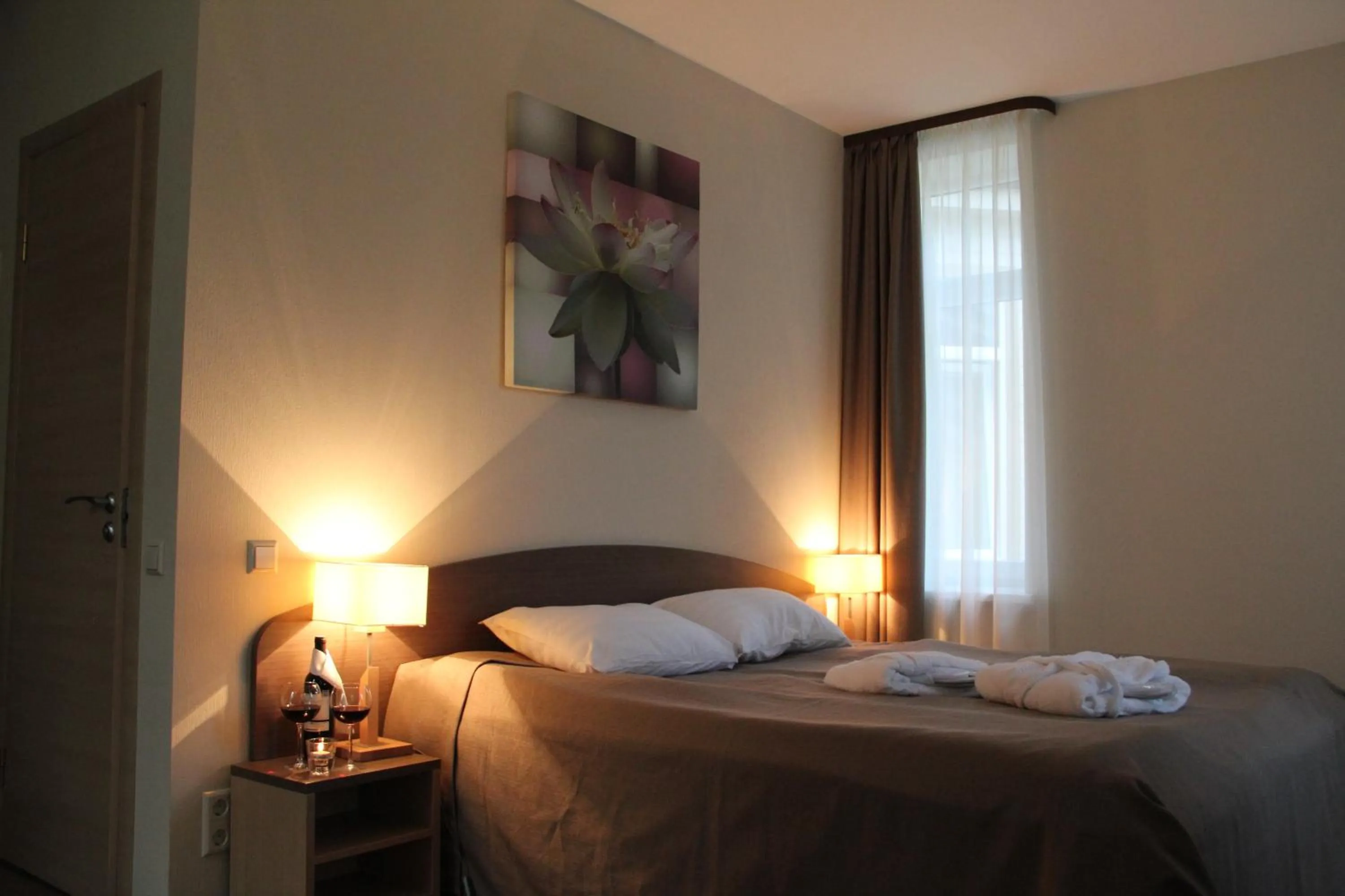 Bed in Dzintars Hotel