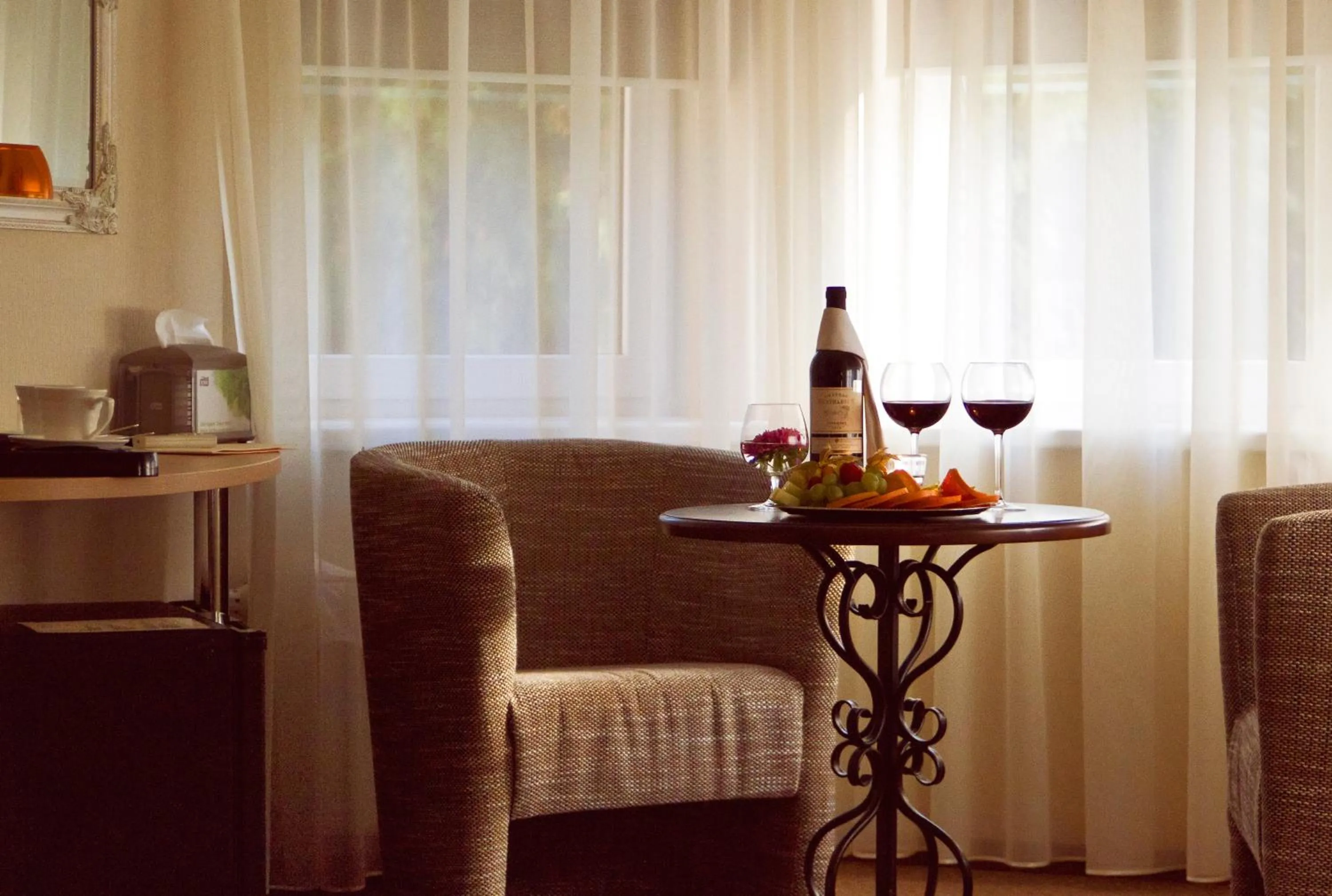 Seating area in Dzintars Hotel