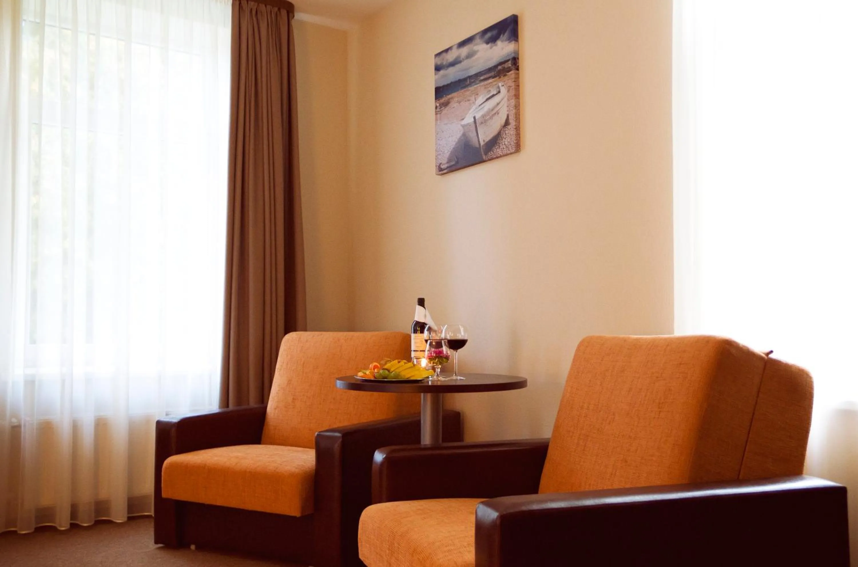 Seating area in Dzintars Hotel