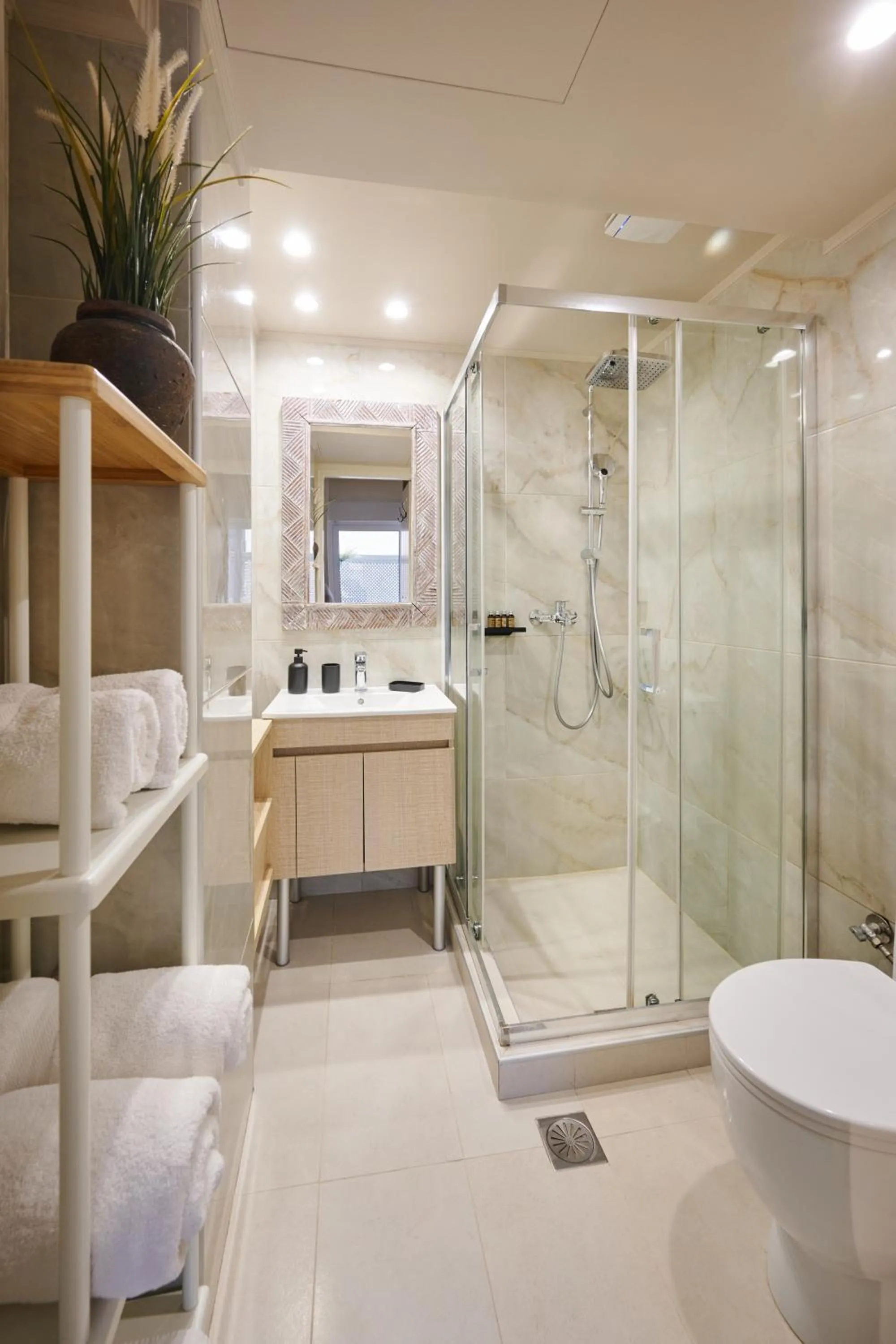 Shower in Rastoni Athens Suites near Acropolis