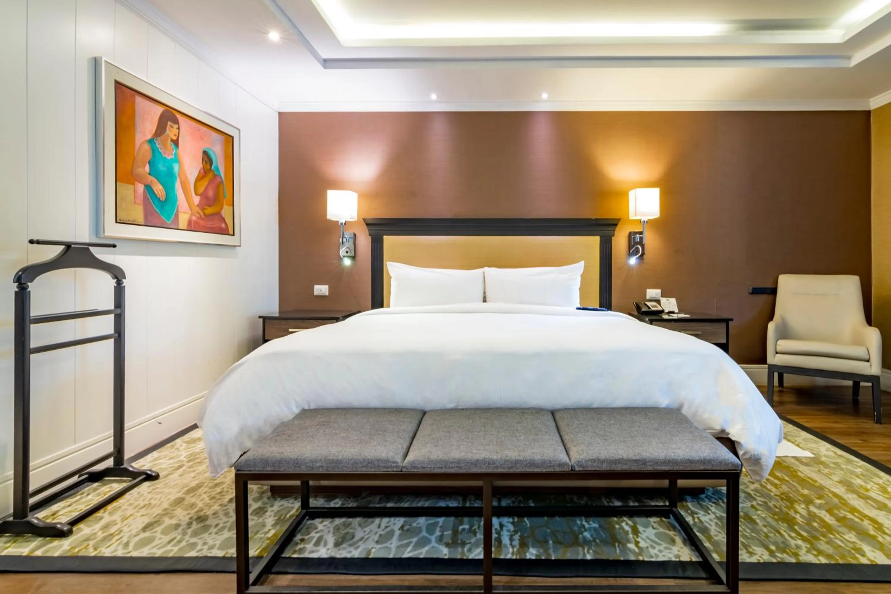 Bed in Hotel Lucerna Mexicali