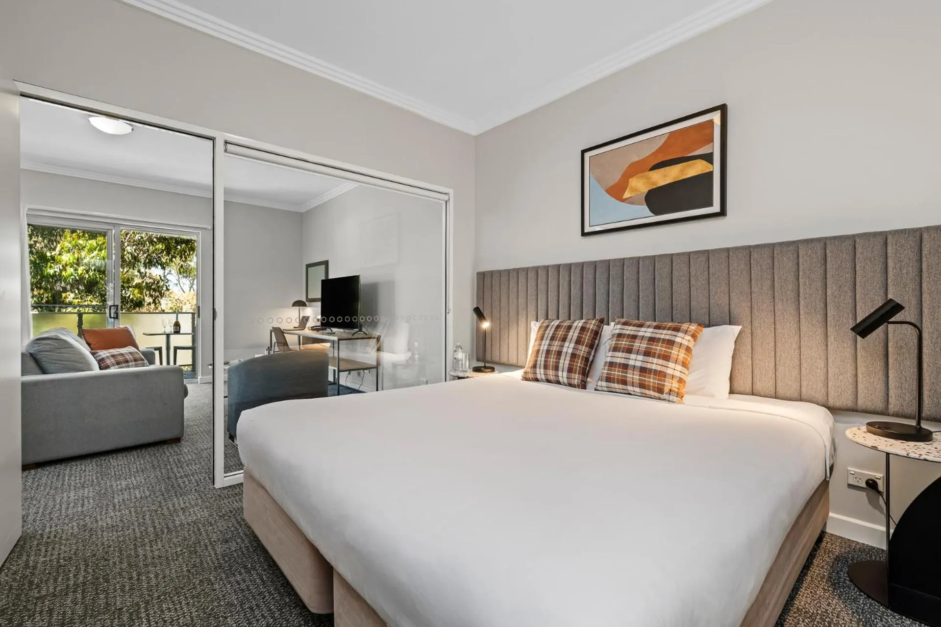 Bedroom, Bed in Quest Campbelltown