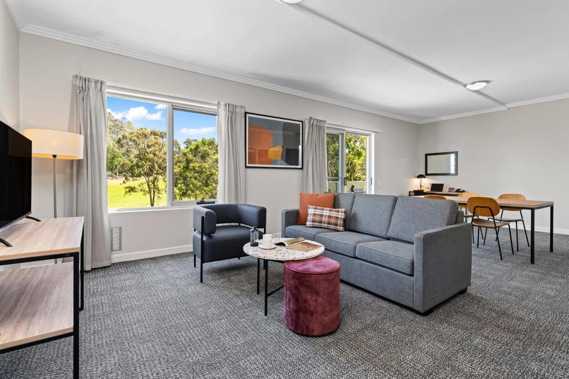 Living room in Quest Campbelltown