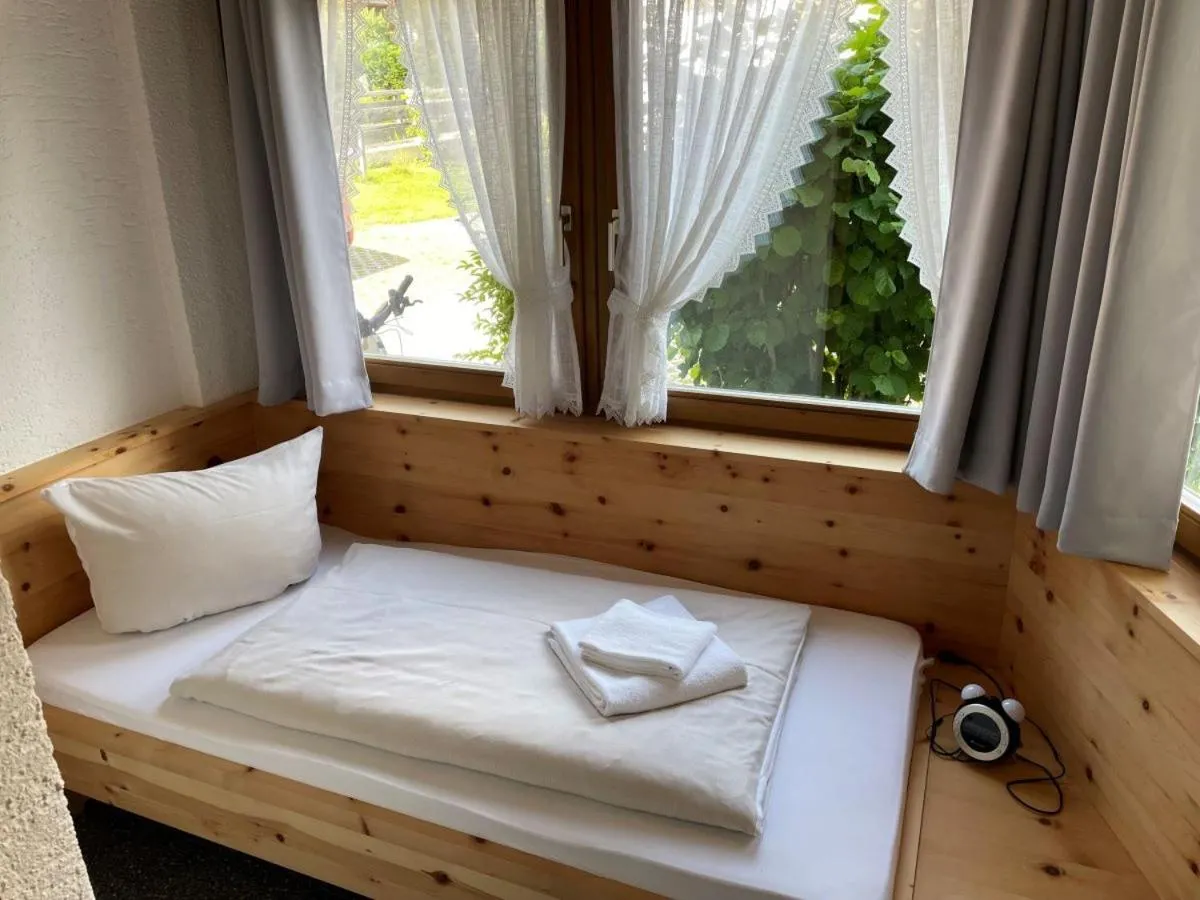 Bed in Ferienwohnung Moritz