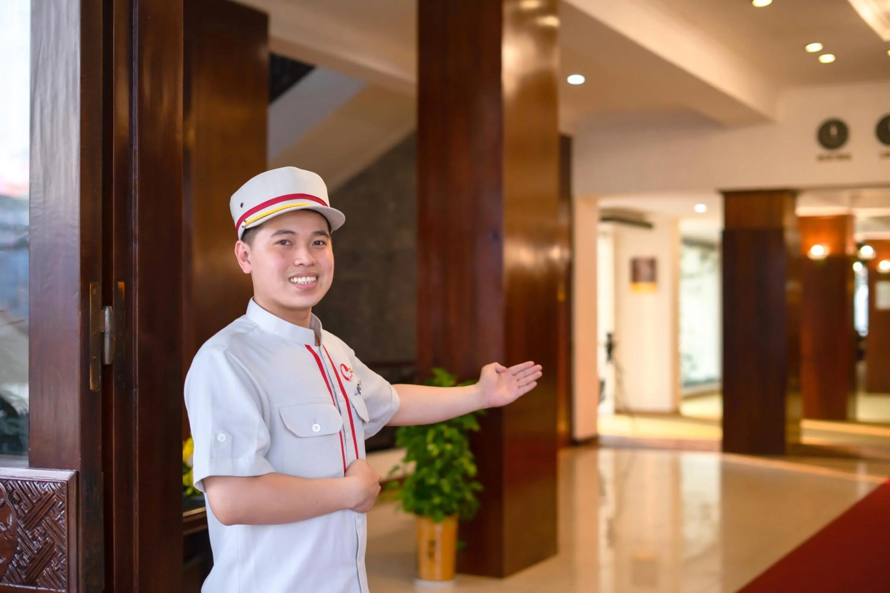 Staff in Century Riverside Hotel Hue
