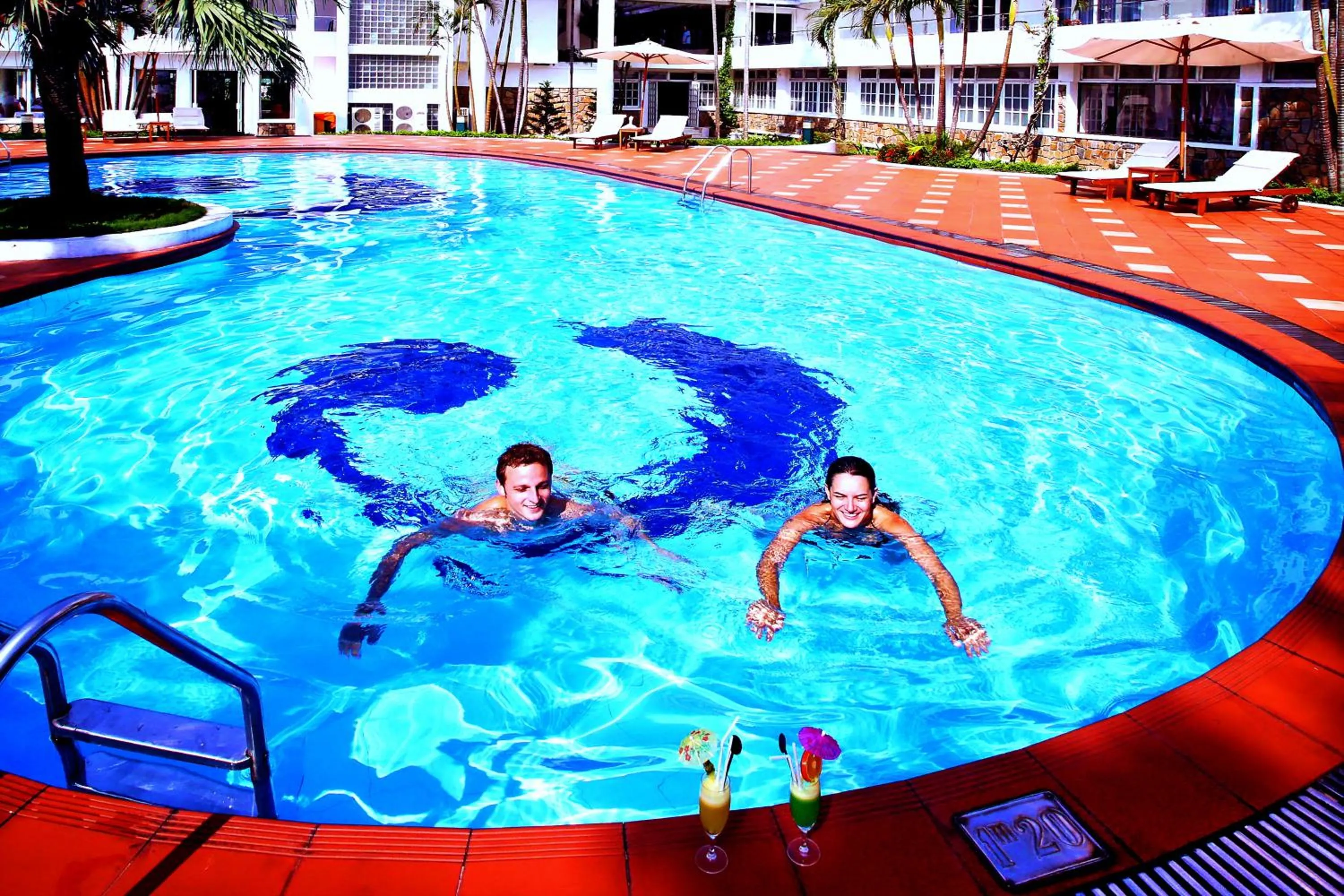 Swimming pool in Century Riverside Hotel Hue
