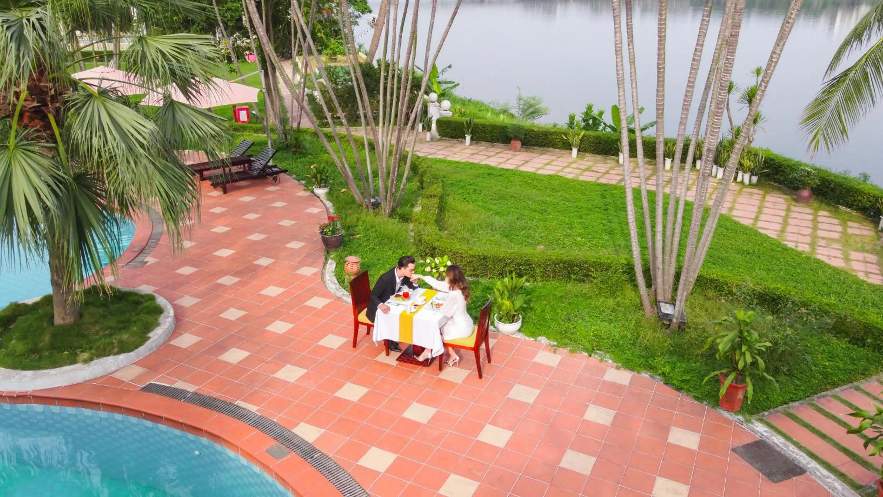 Bird's eye view in Century Riverside Hotel Hue