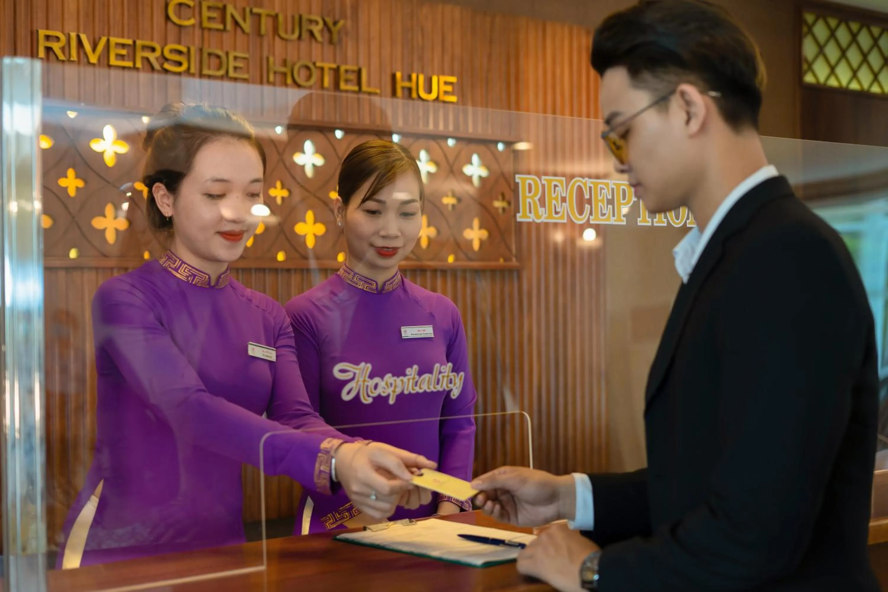 Lobby or reception in Century Riverside Hotel Hue