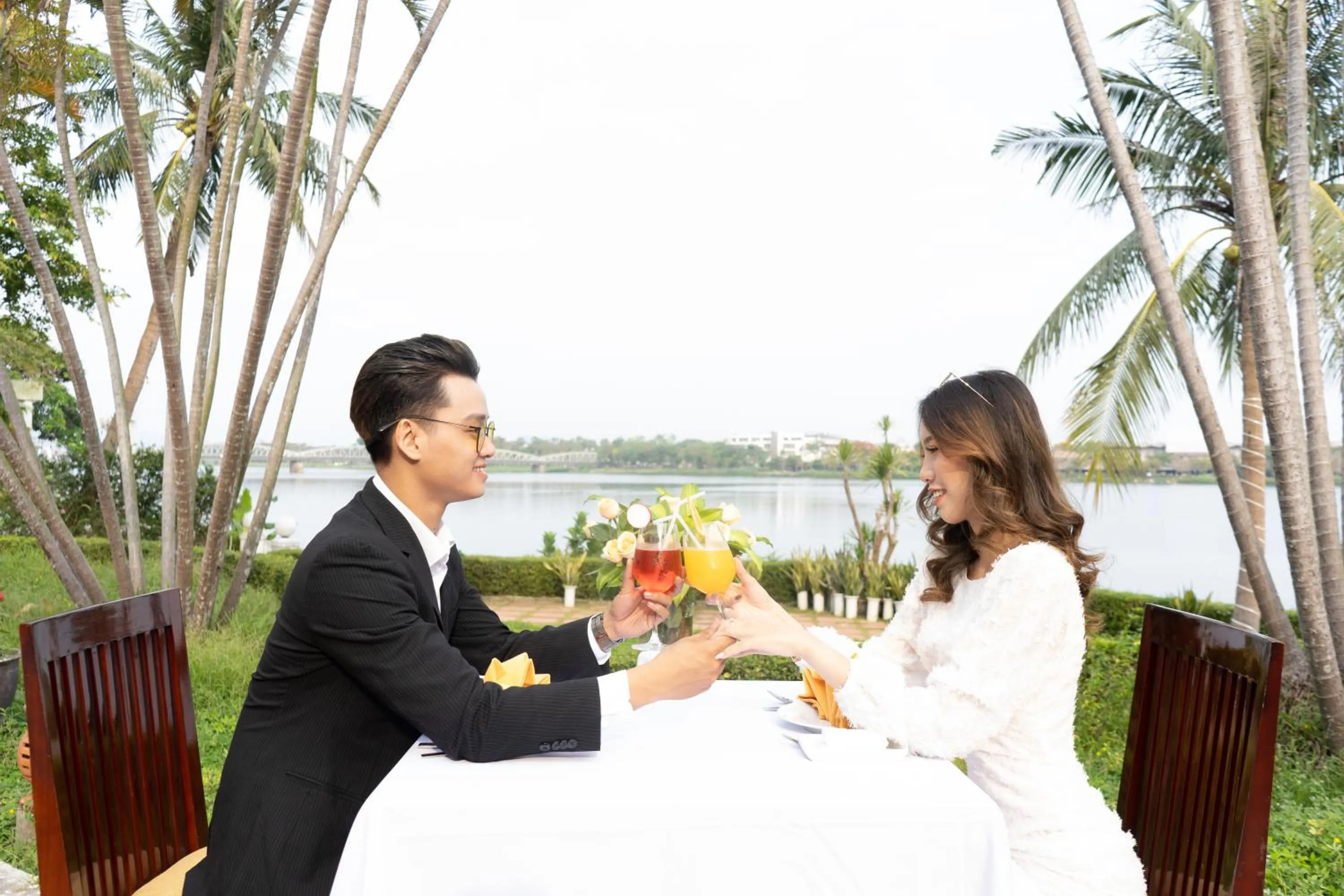Swimming pool in Century Riverside Hotel Hue