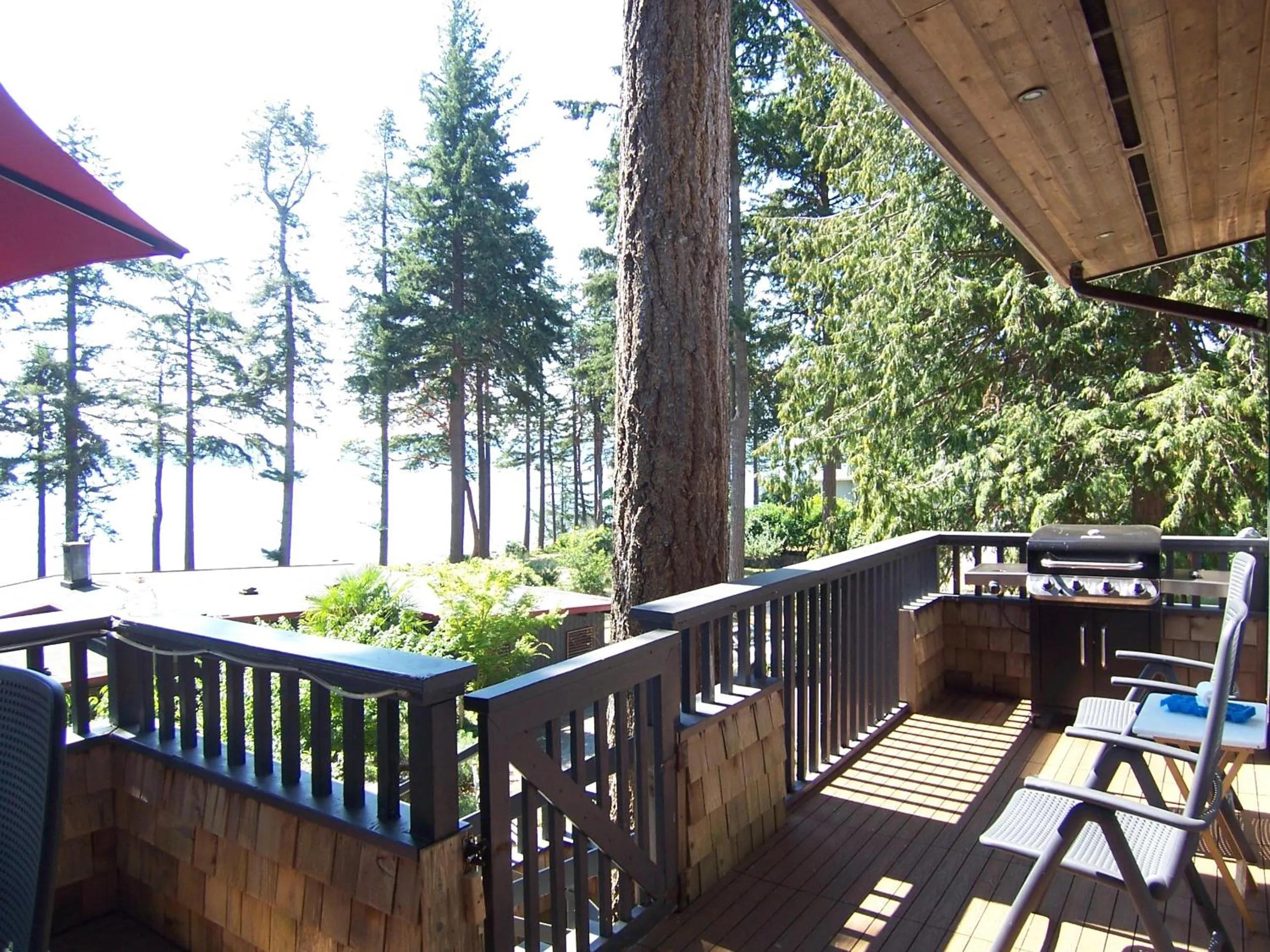 Balcony/Terrace in Malaspina Strait Cottage