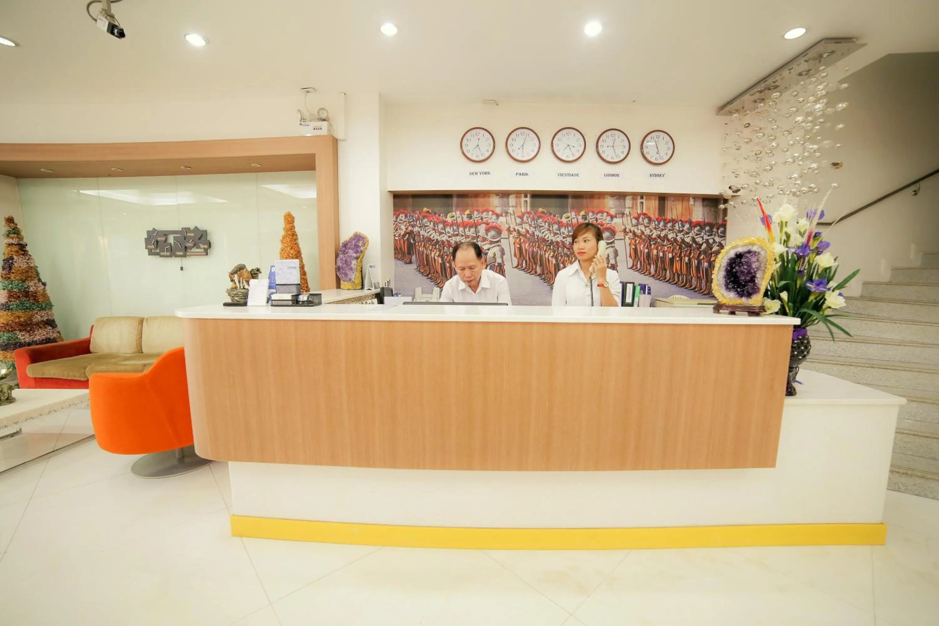 Staff in Lanexang Princess Hotel