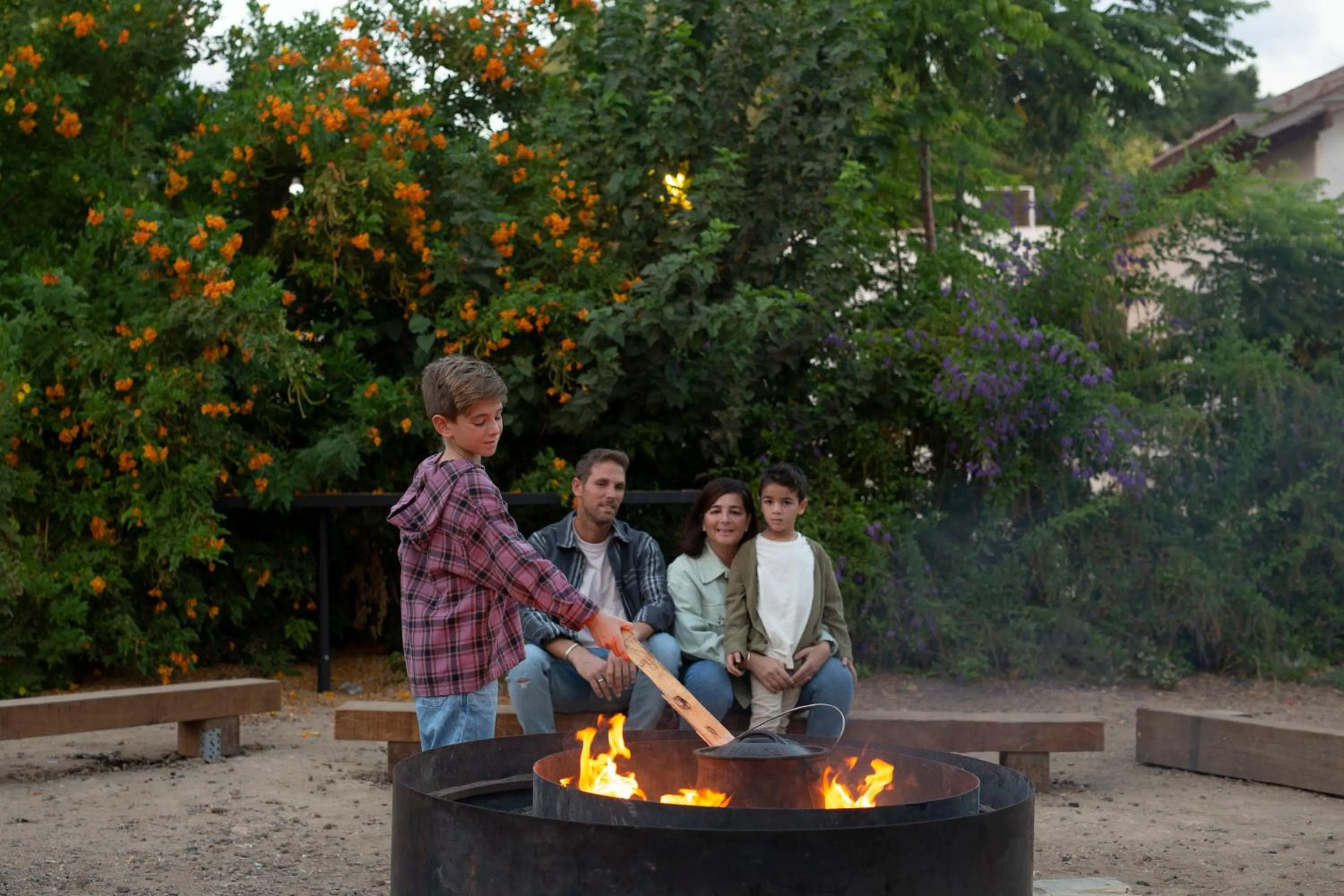 People in Erettz Dafna Travel Hotel