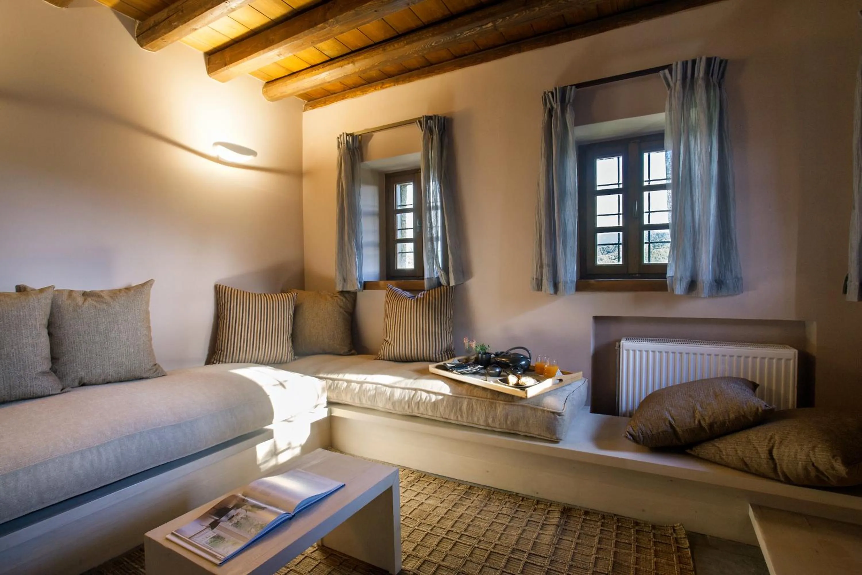 Seating area in Kipi Suites