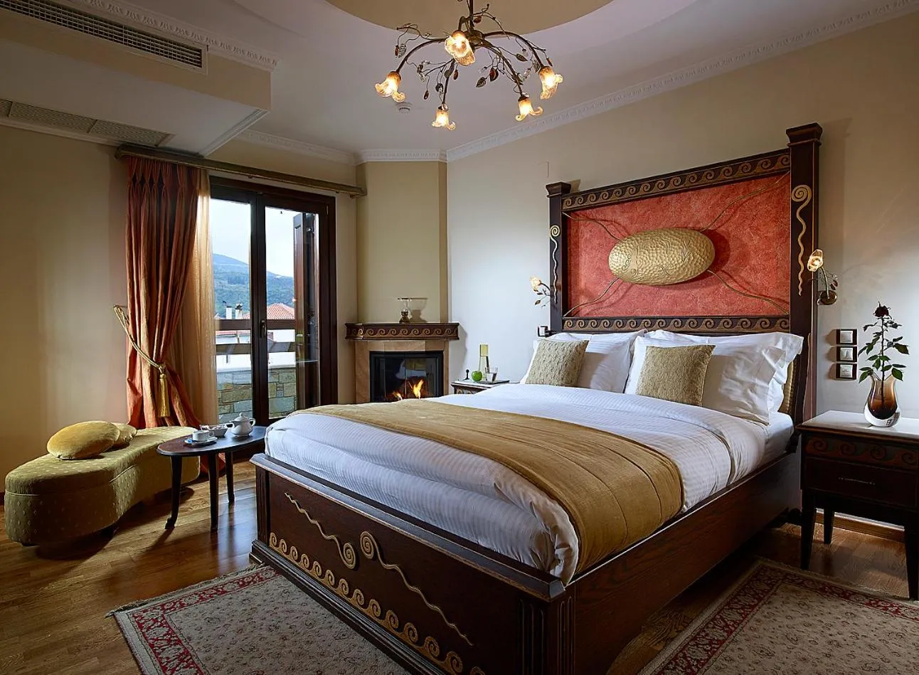 Bed in Stevalia Hotel & Spa