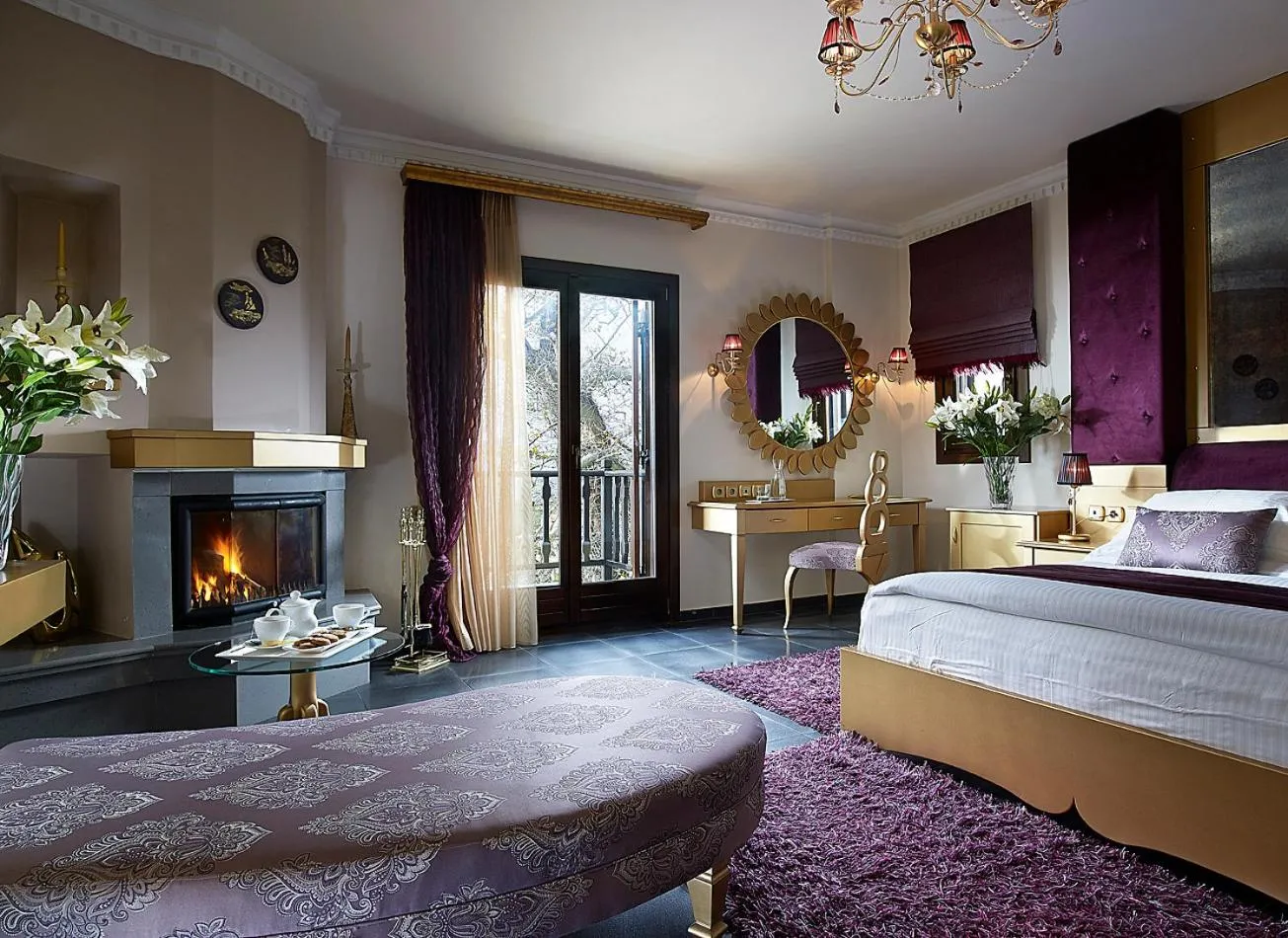 Bed in Stevalia Hotel & Spa