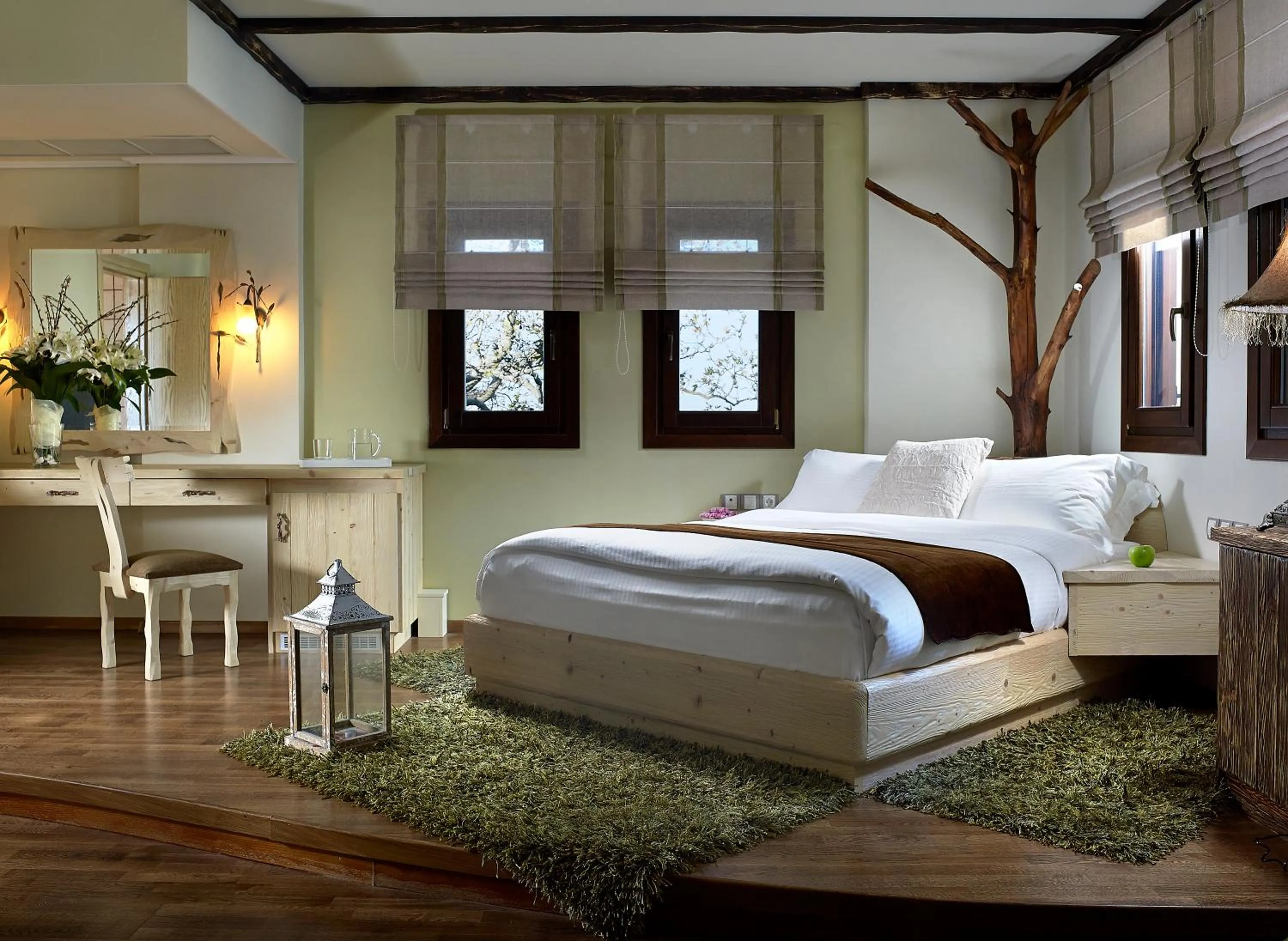 Bed in Stevalia Hotel & Spa