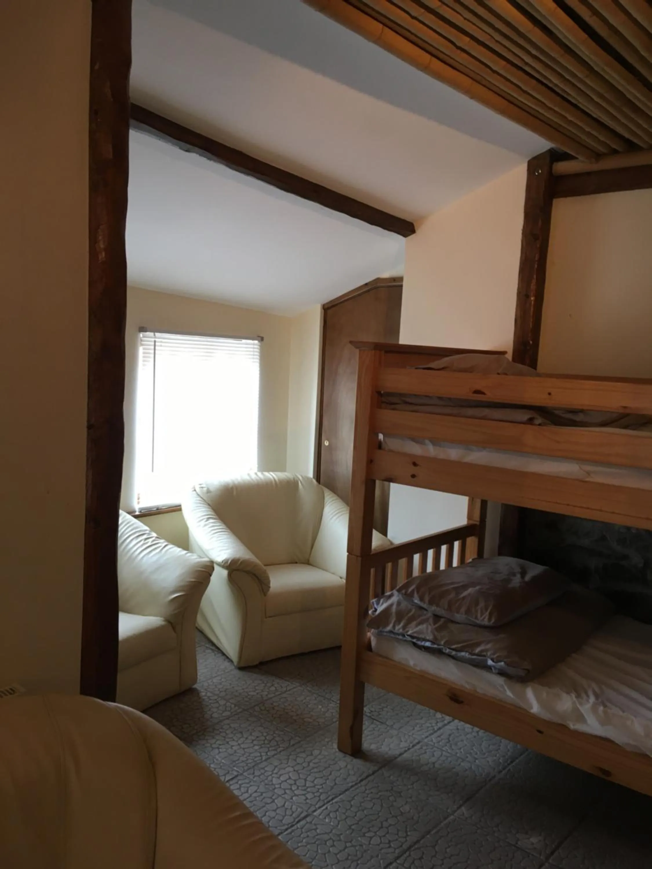 bunk bed, Bed in Pantyrathro International Hostel