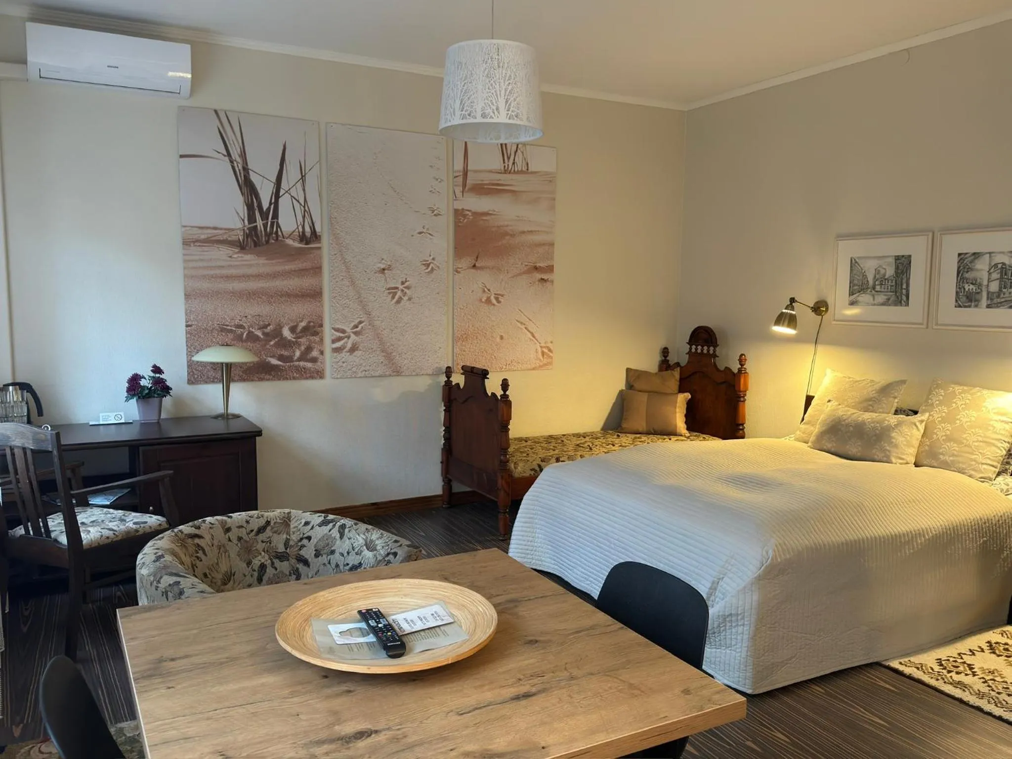 Bed in Hotel Vilhelmine