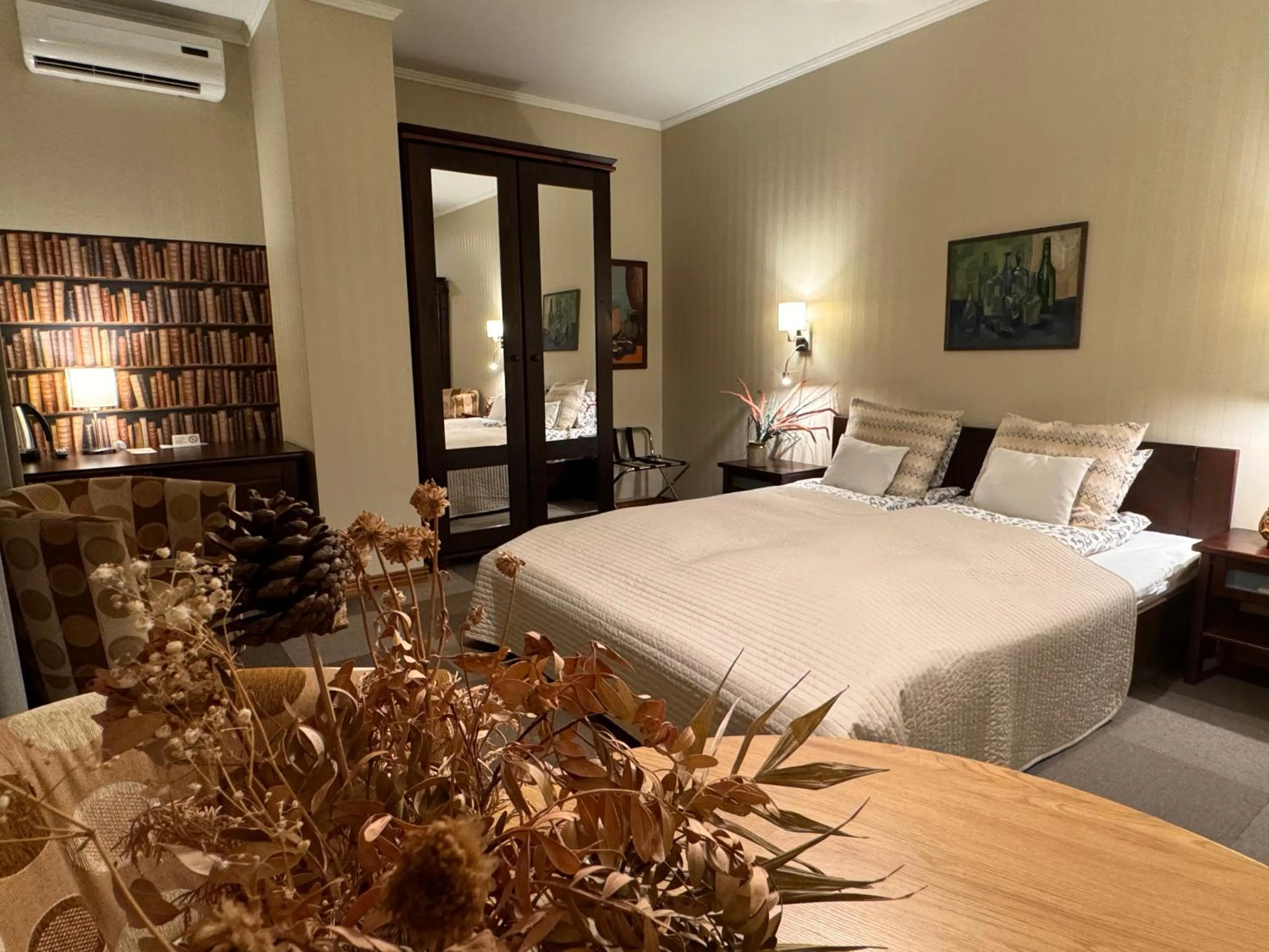 Bed in Hotel Vilhelmine