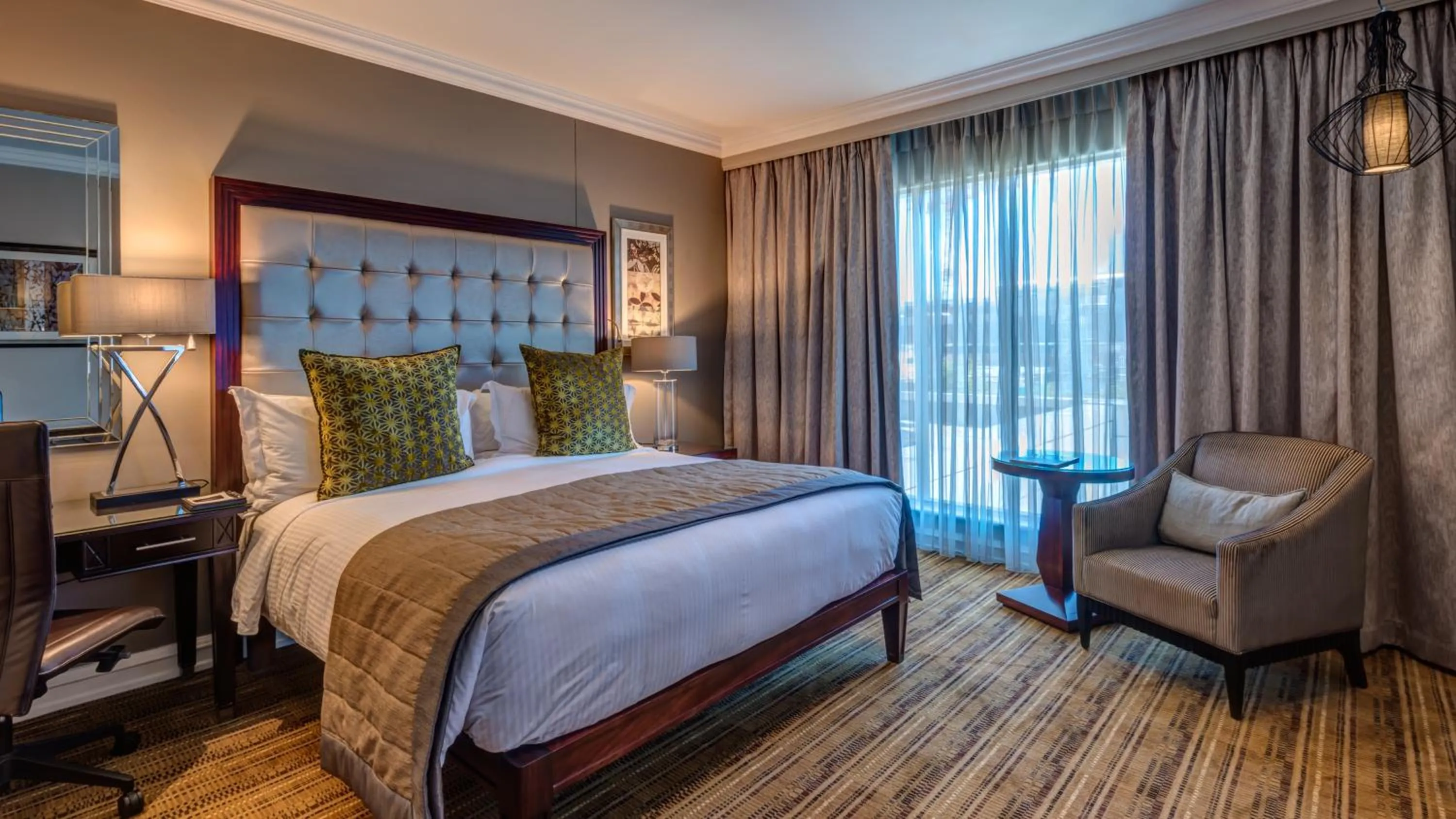 Photo of the whole room, Bed in InterContinental Johannesburg OR Tambo Airport Hotel by IHG