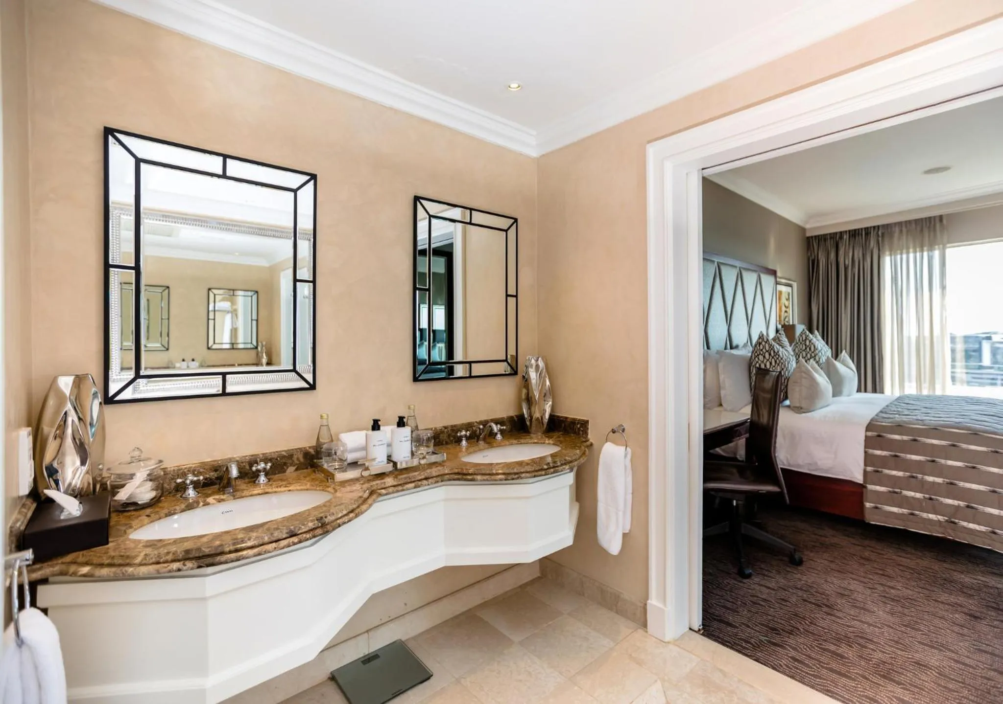 Photo of the whole room, Bed in InterContinental Johannesburg OR Tambo Airport Hotel by IHG