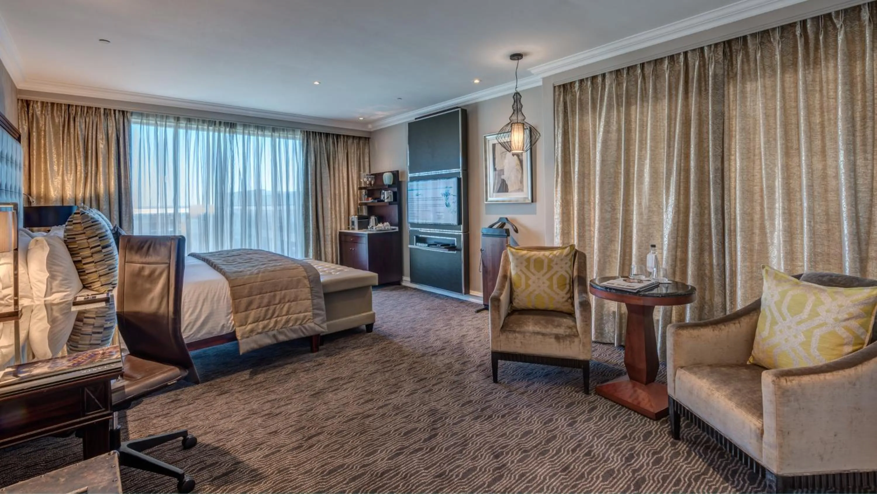 Photo of the whole room, Bed in InterContinental Johannesburg OR Tambo Airport Hotel by IHG