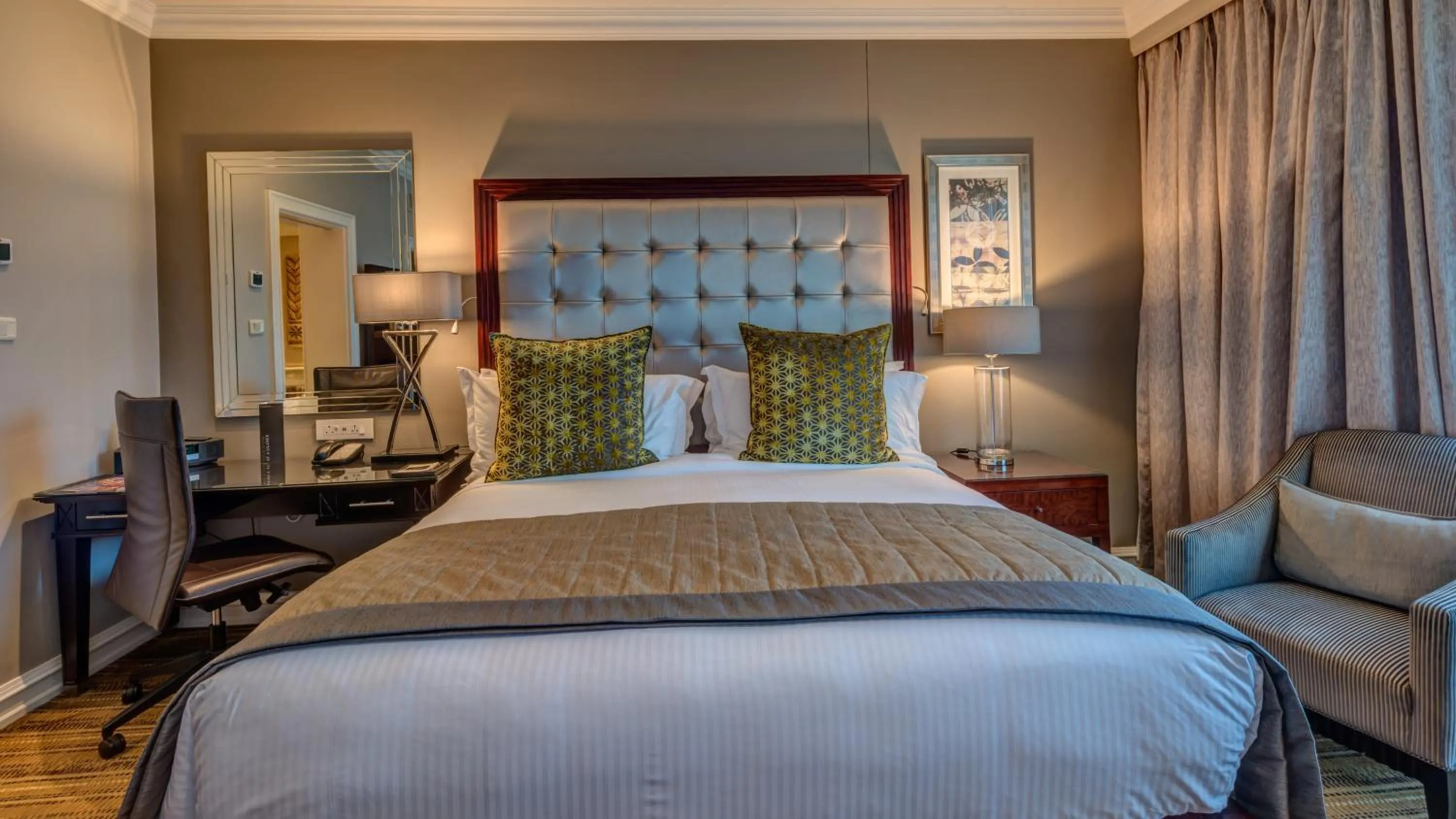 Photo of the whole room, Bed in InterContinental Johannesburg OR Tambo Airport Hotel by IHG