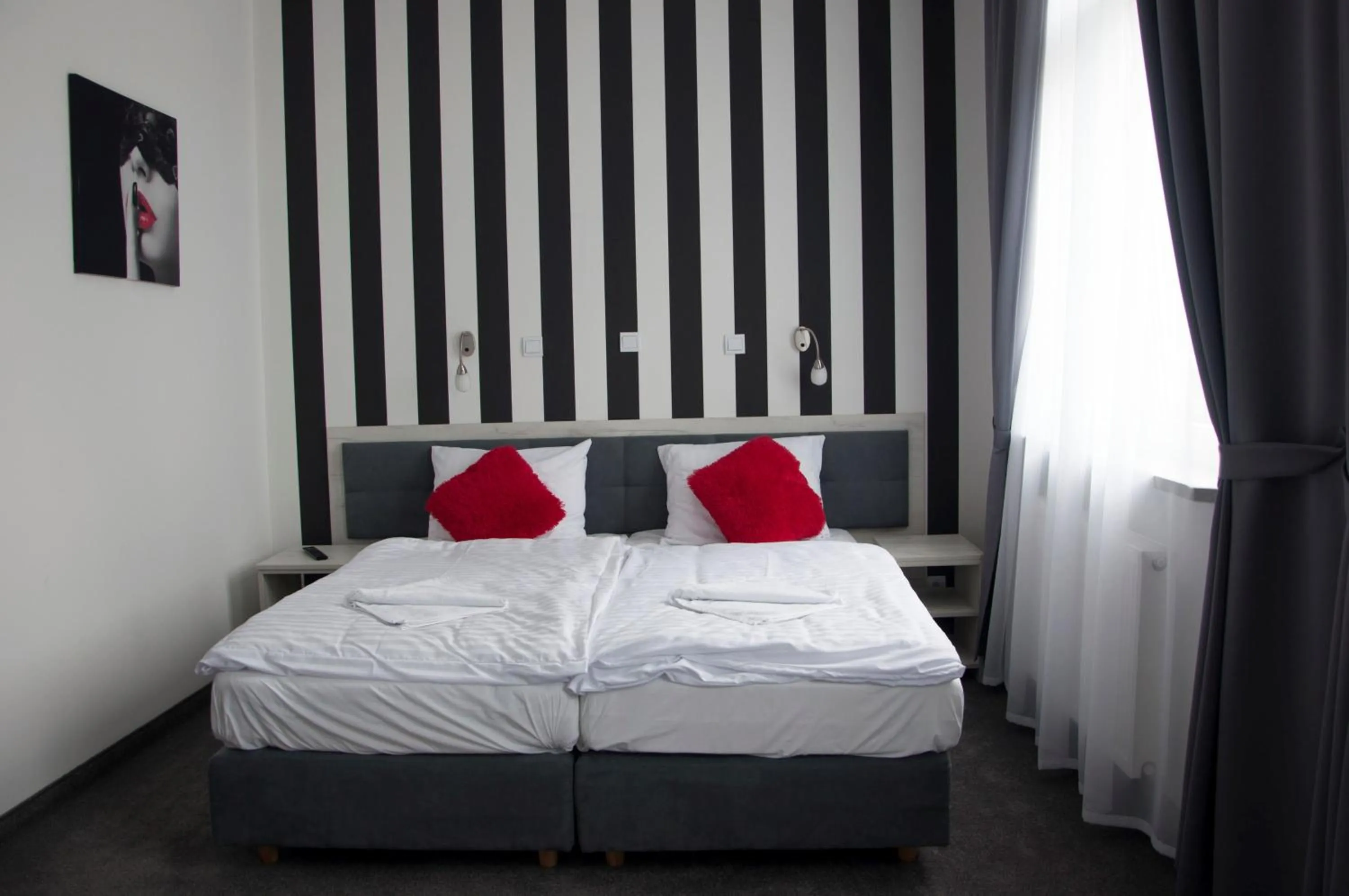 Bed in Hotel Roztocze