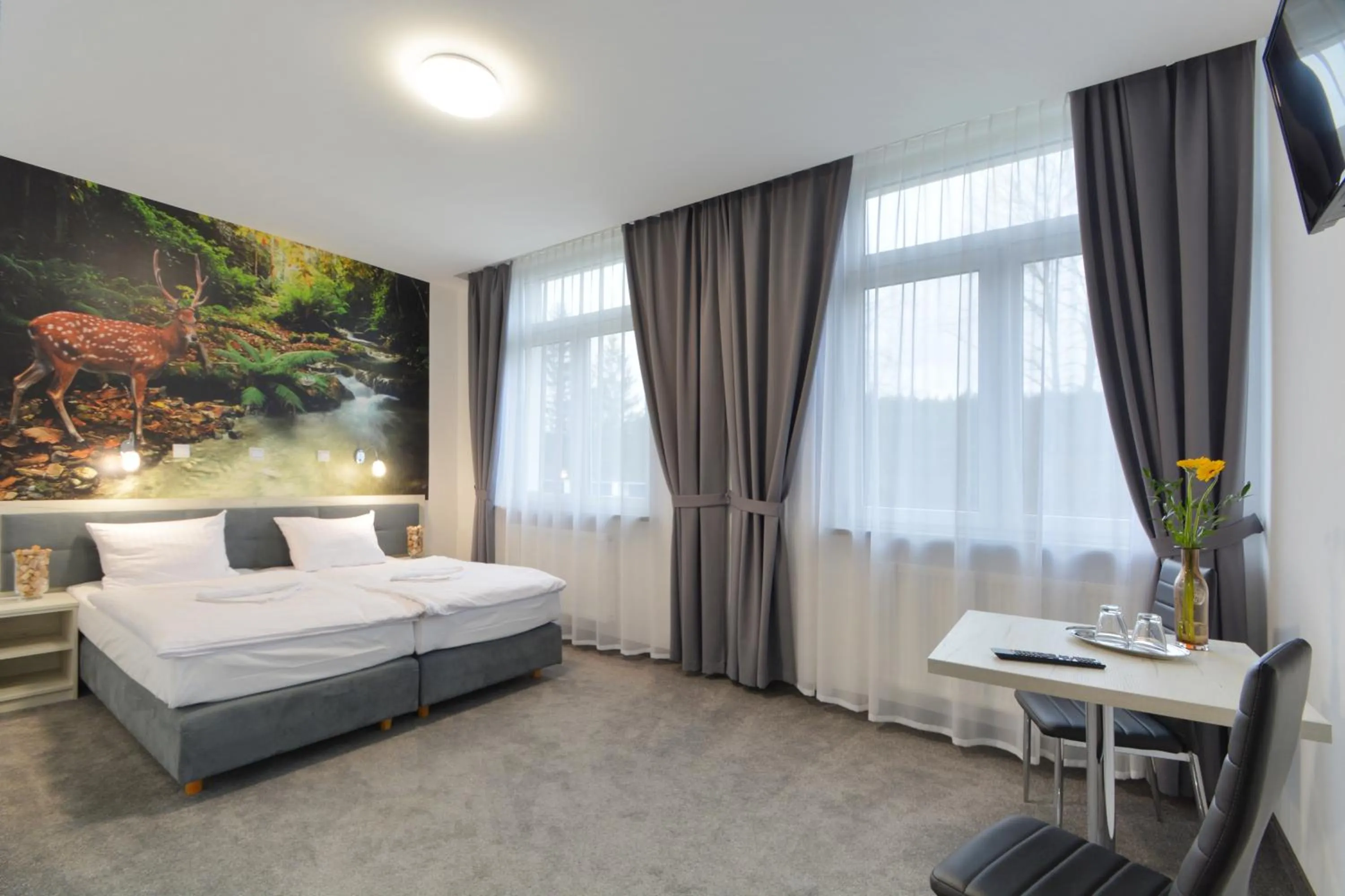 Bed in Hotel Roztocze