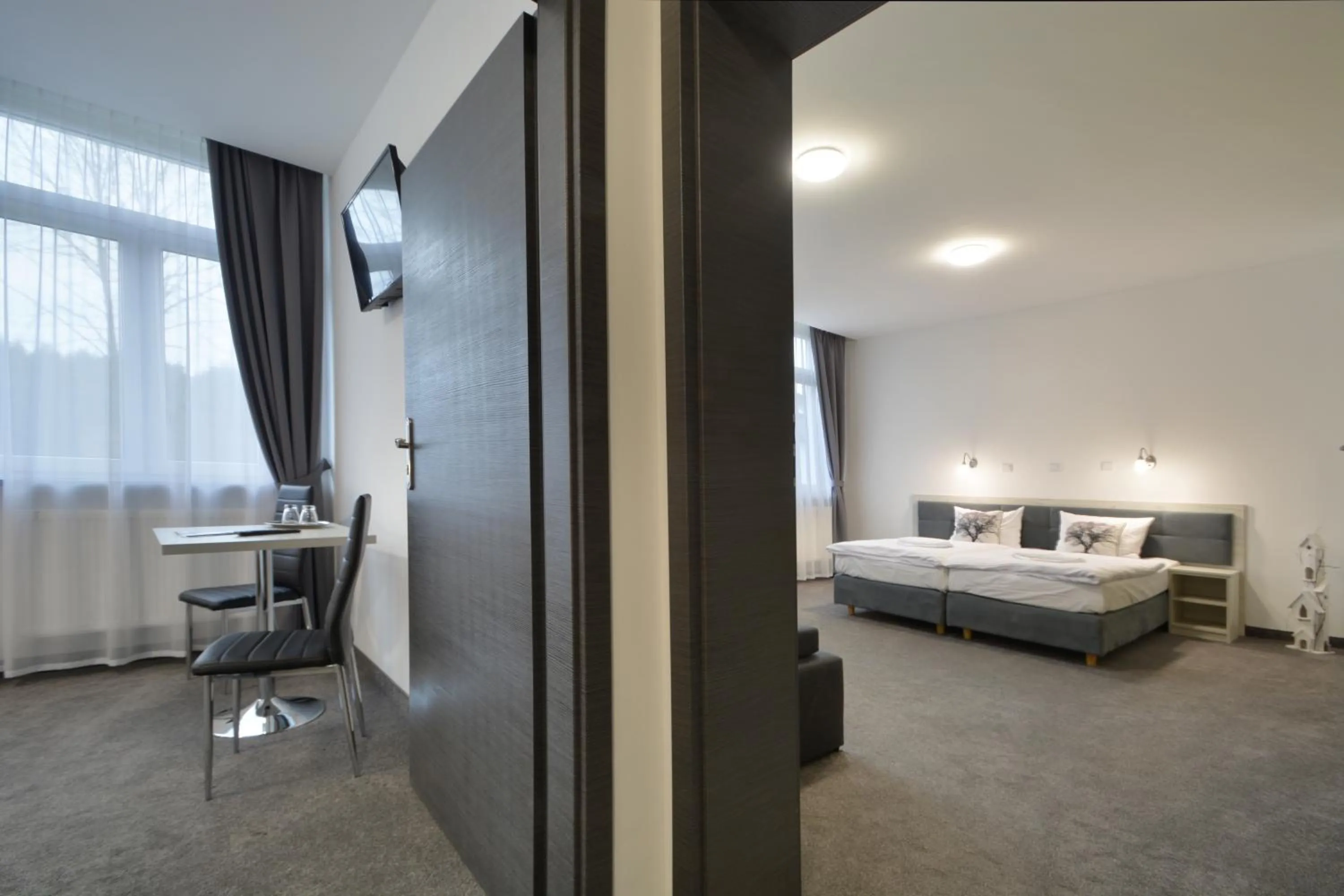 Bed in Hotel Roztocze