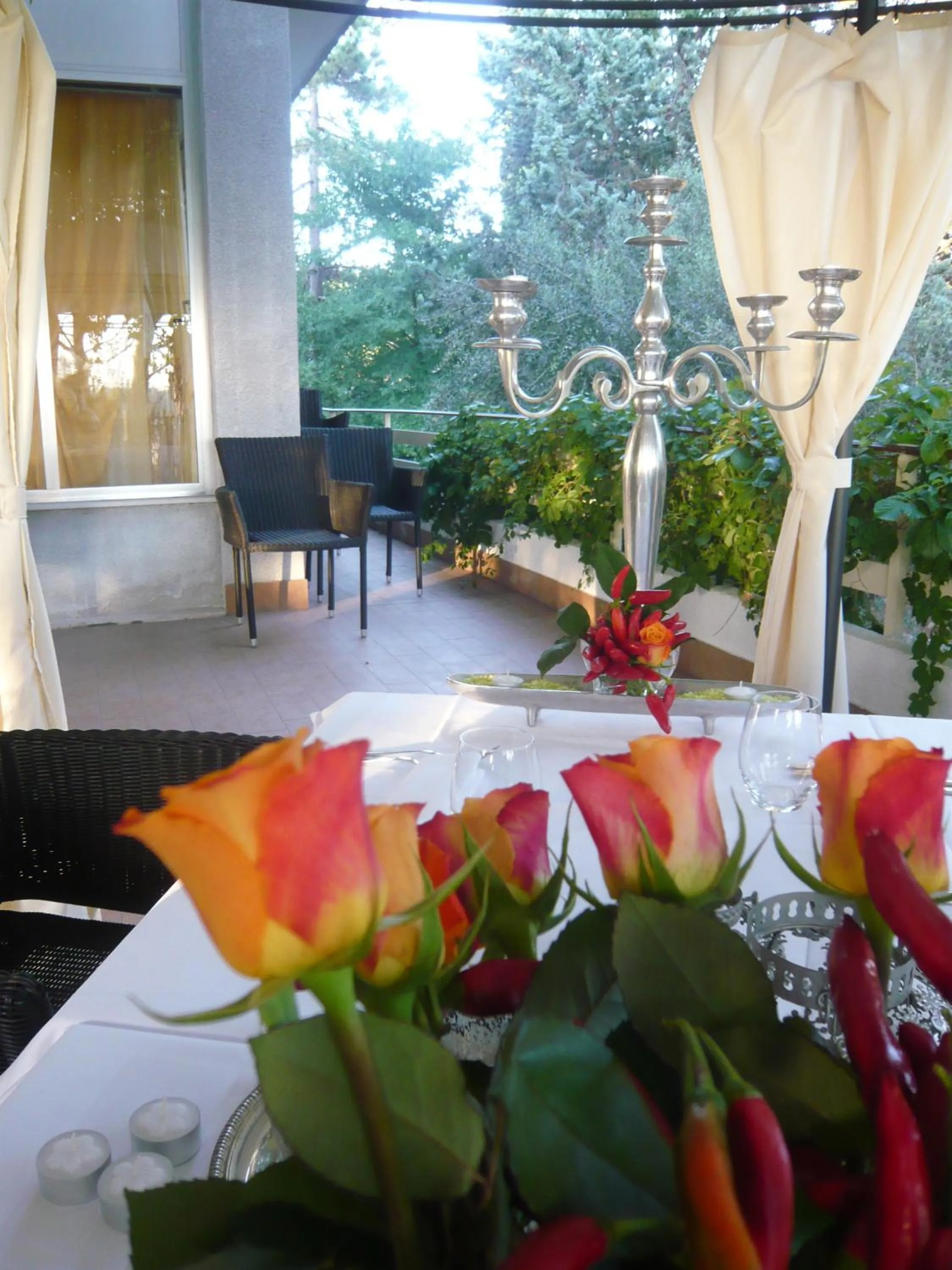 Patio in Hotel Ristorante Sole