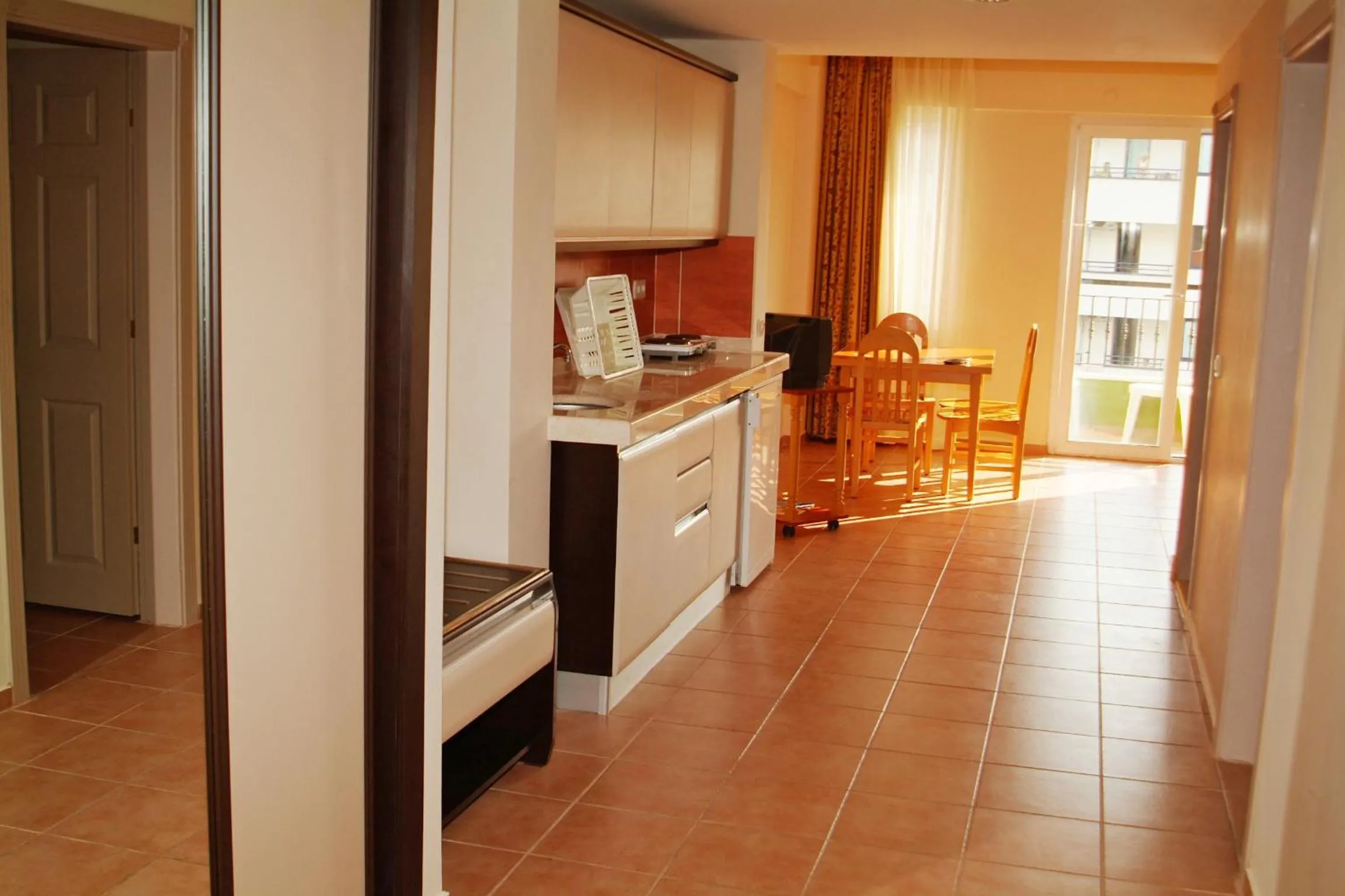 Kitchen or kitchenette in Club Sidar Apart Hotel