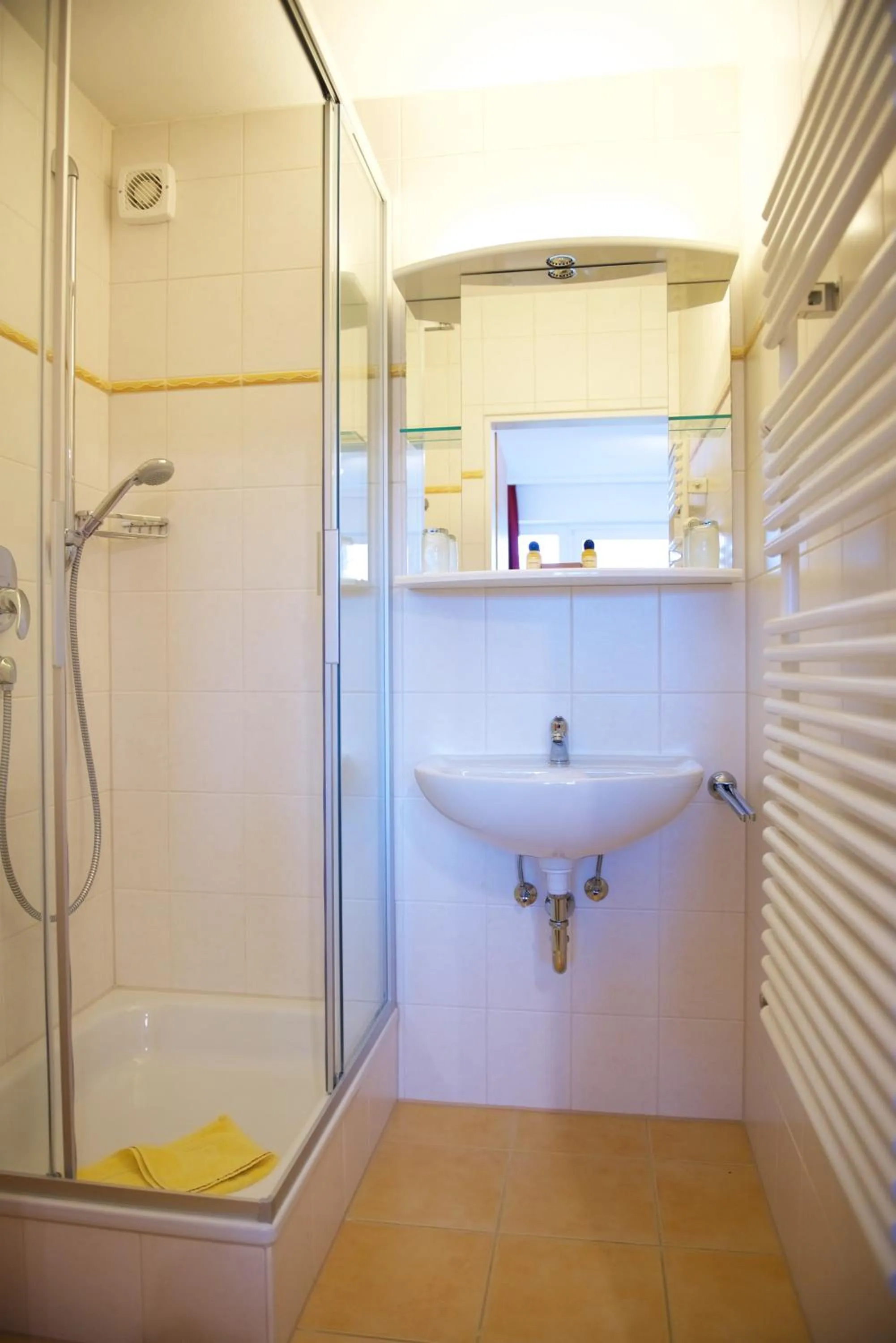 Shower in Hotel Alpenglühn