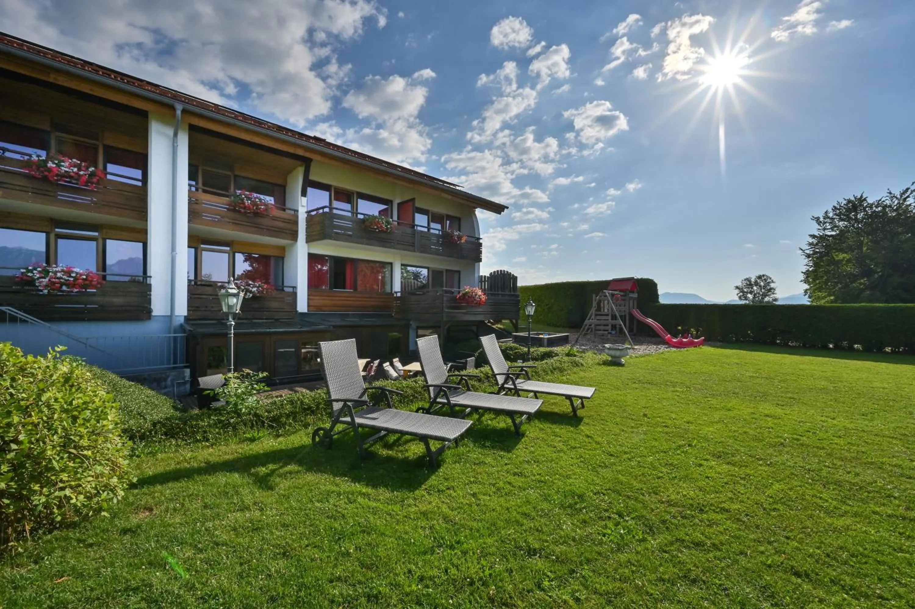 Property building in Hotel Alpenglühn