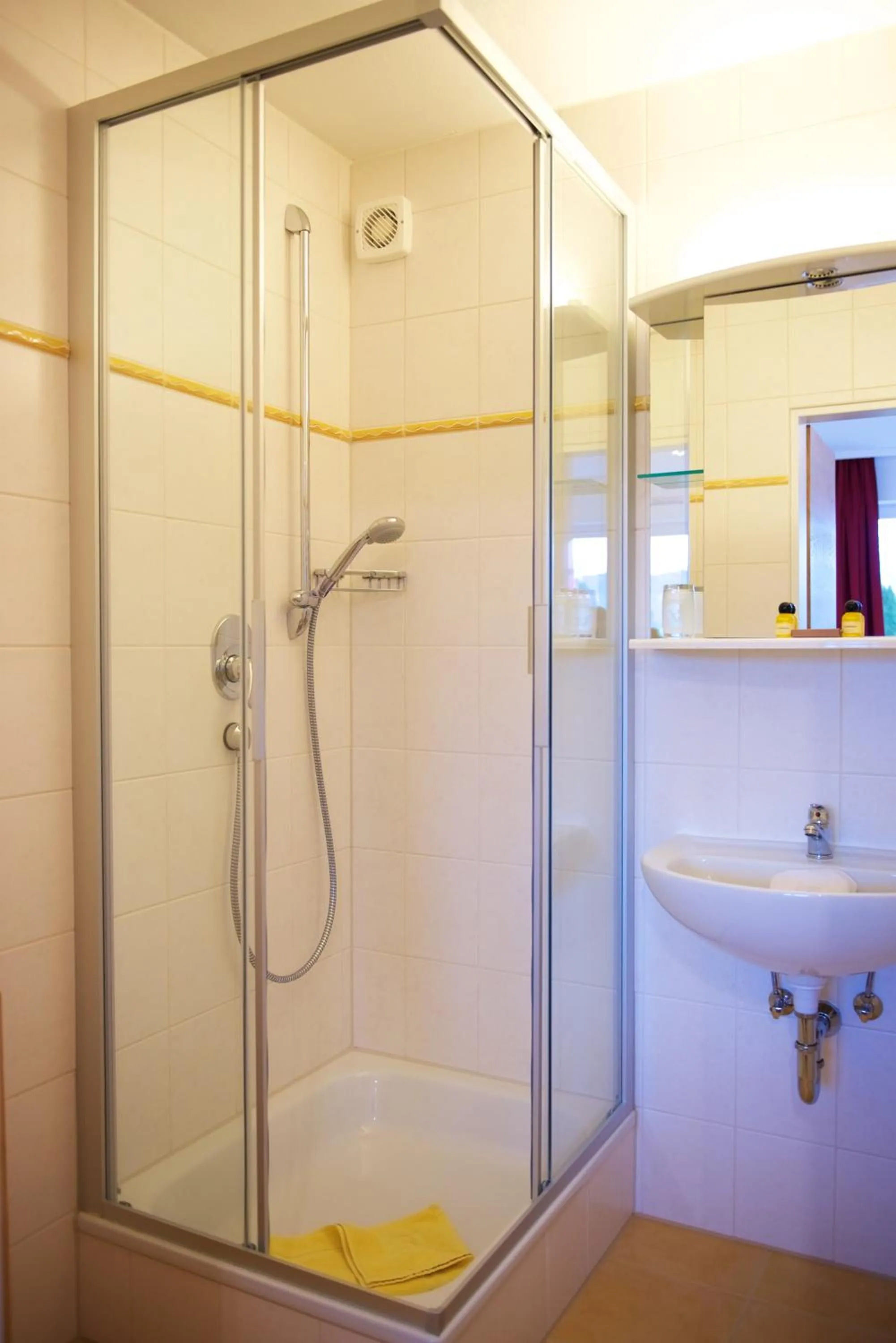 Shower in Hotel Alpenglühn