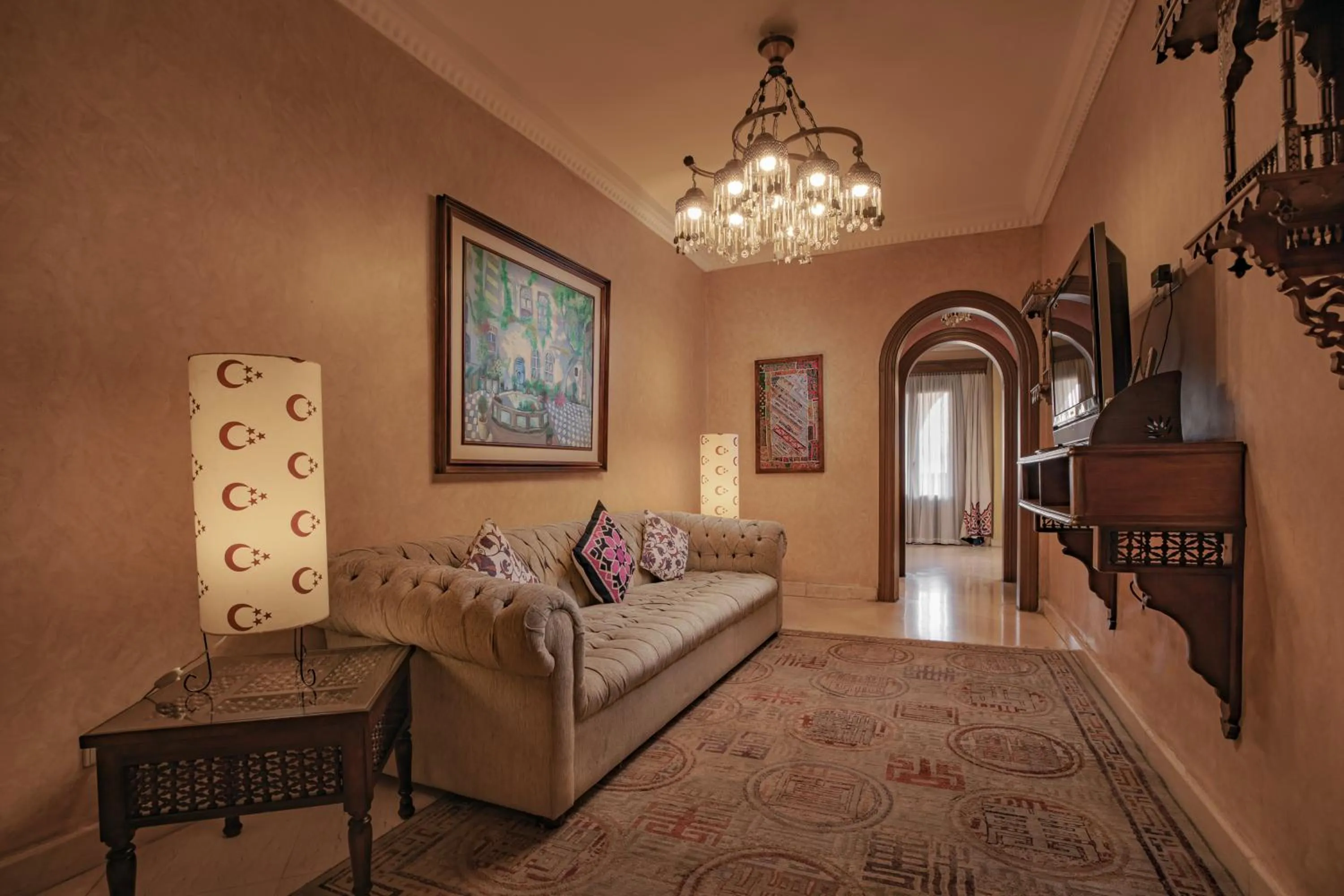 Living room in Le Riad Hotel de Charme