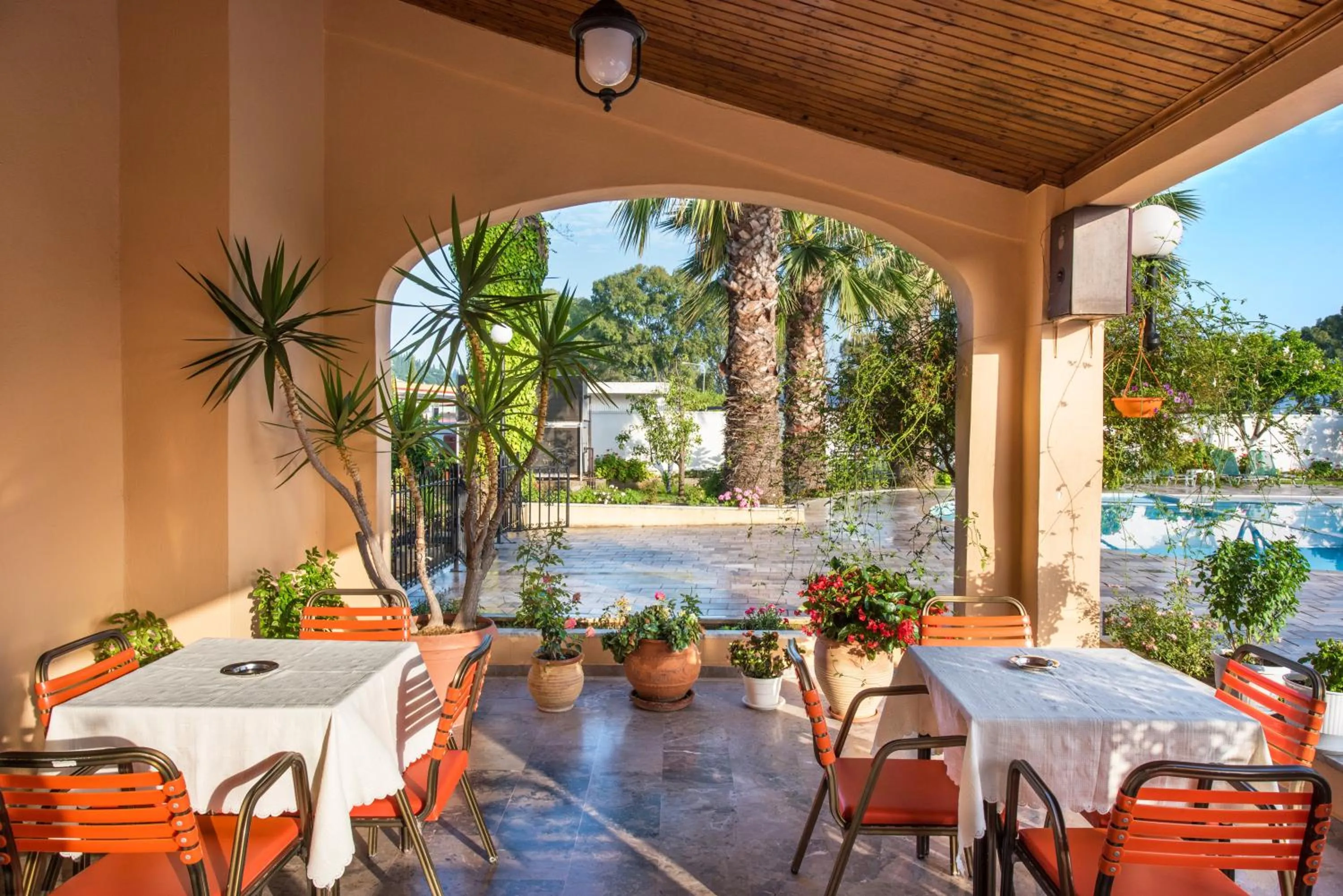 Patio in Sunset Hotel