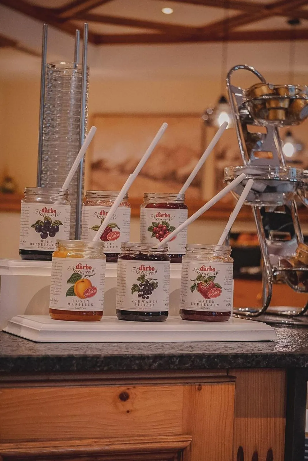 Buffet breakfast in Hotel Garni Rifflsee