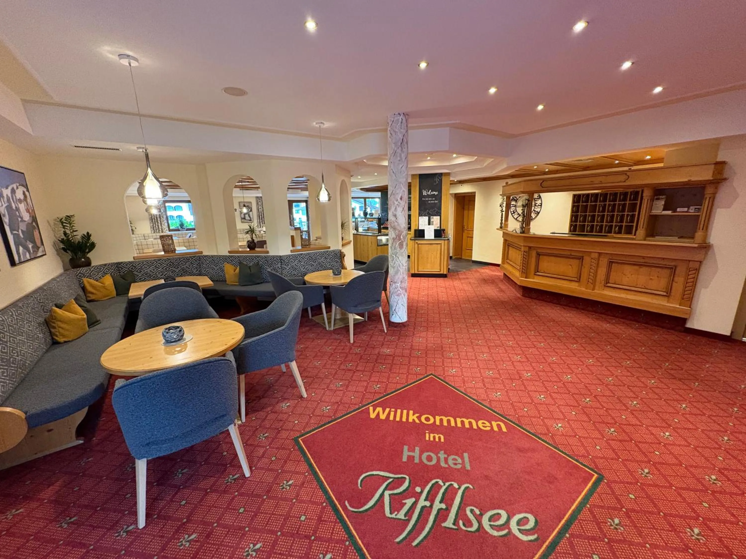 Lobby or reception in Hotel Garni Rifflsee