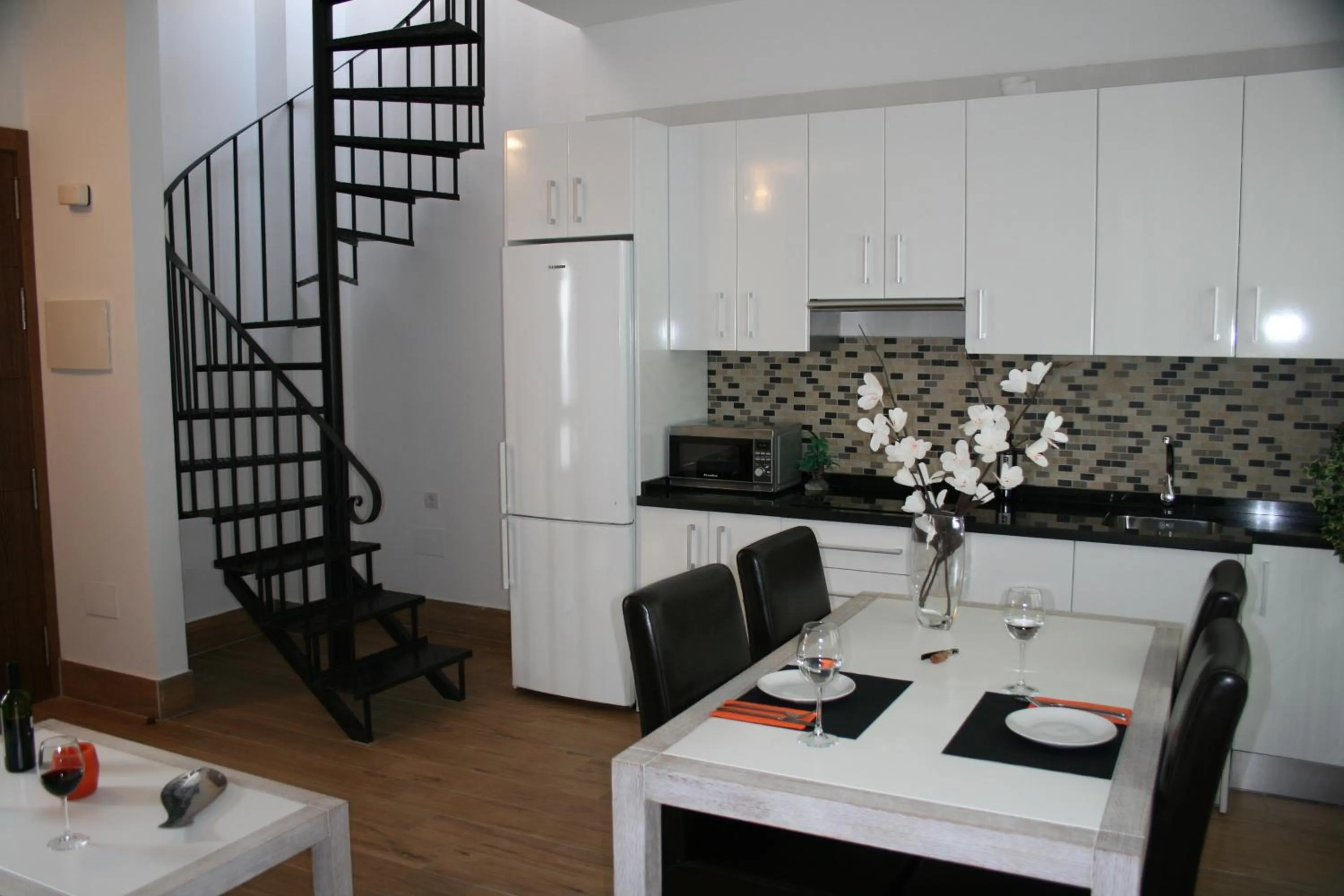 Kitchen or kitchenette in Apartamentos Coronado