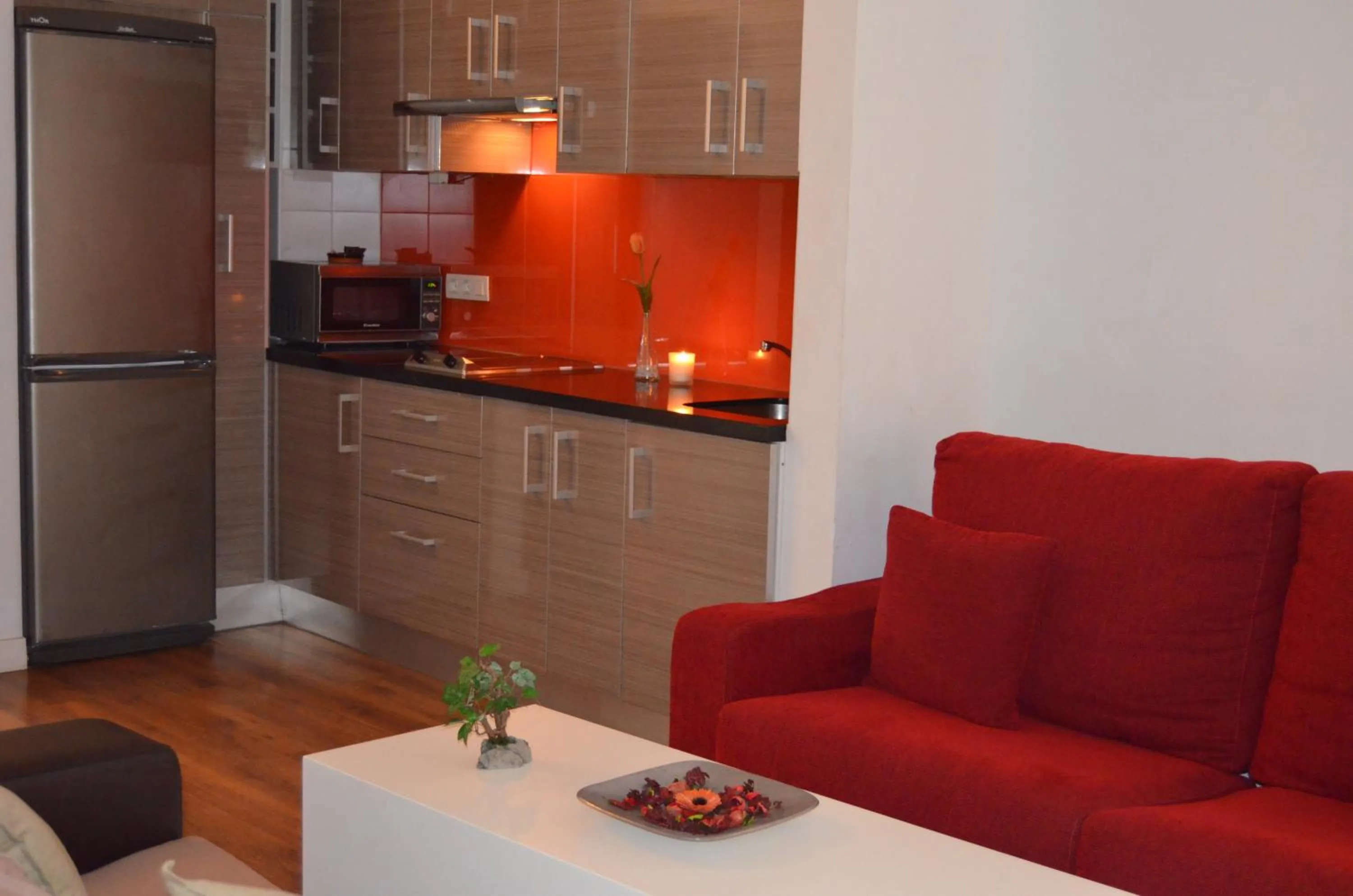 Kitchen or kitchenette in Apartamentos Coronado