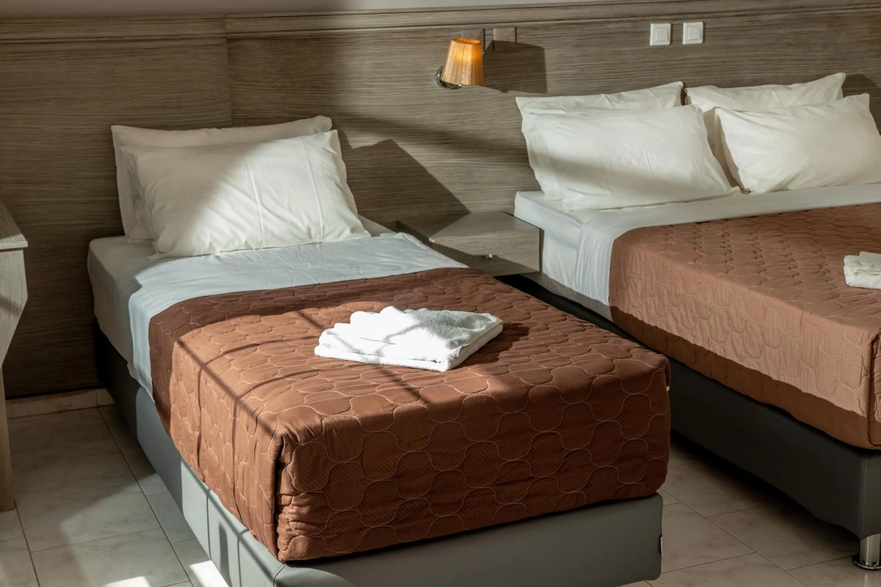 Bed in Anna Katerina Apartments