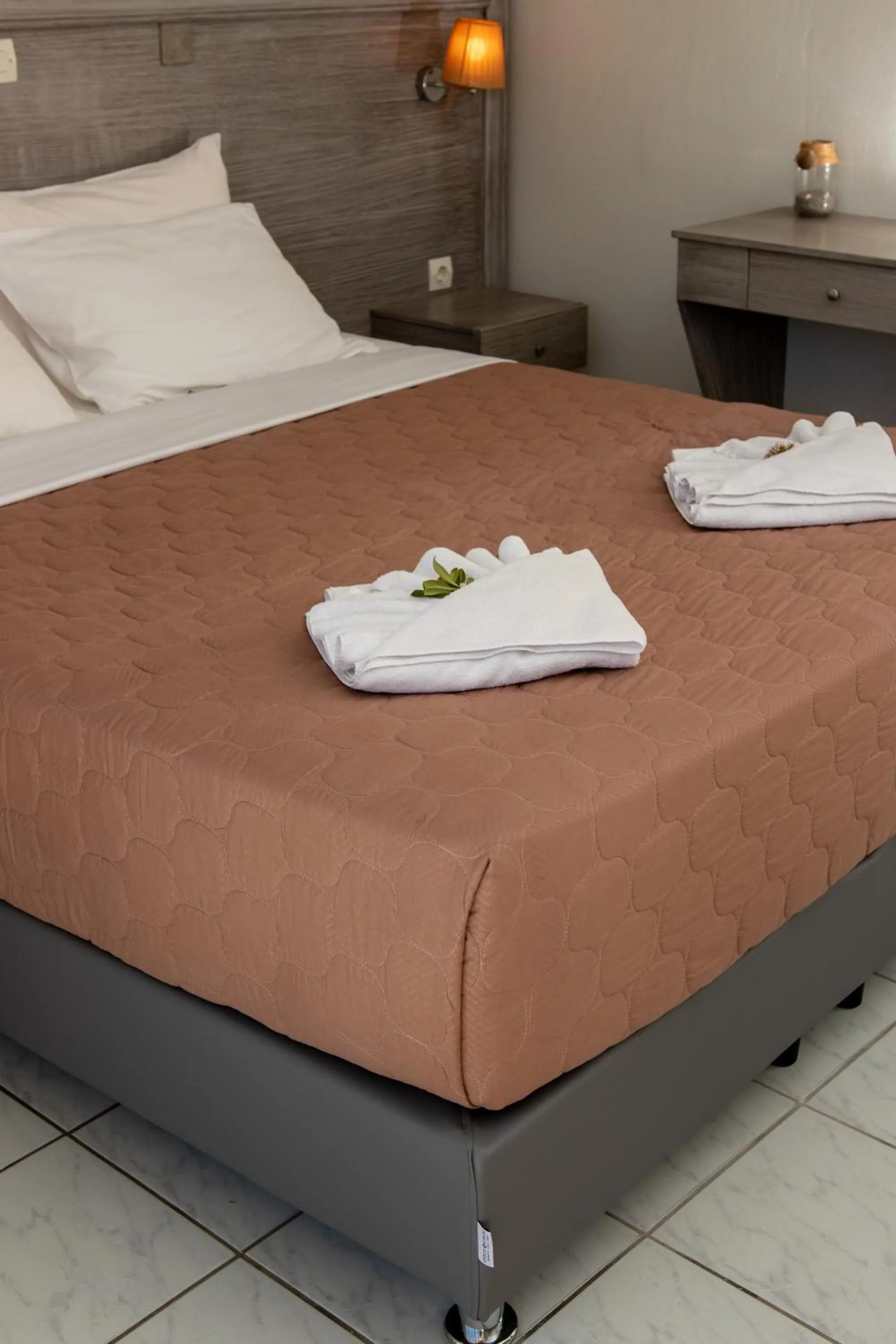 Bed in Anna Katerina Apartments