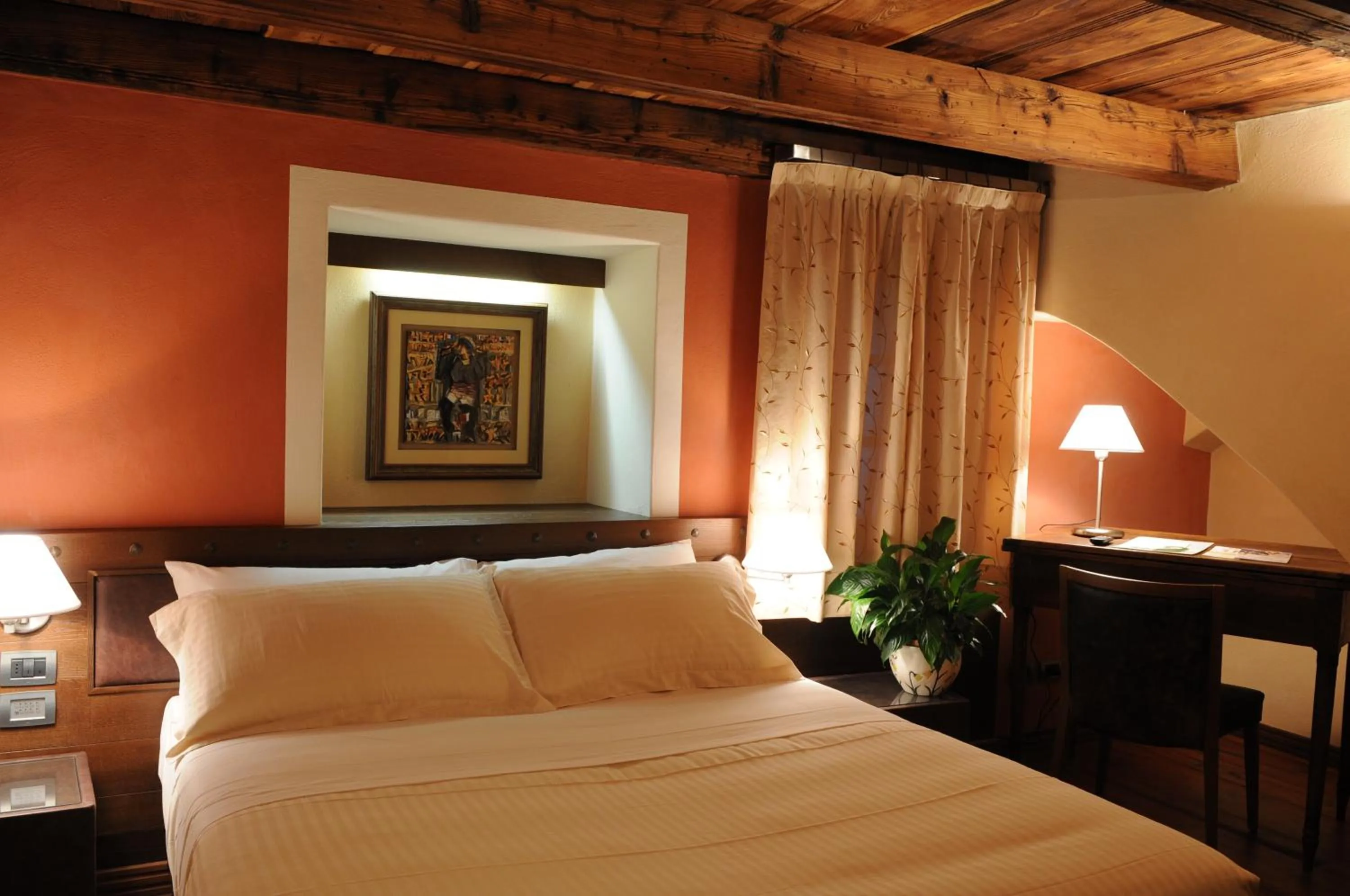 Bed in Hotel Ad Gallias