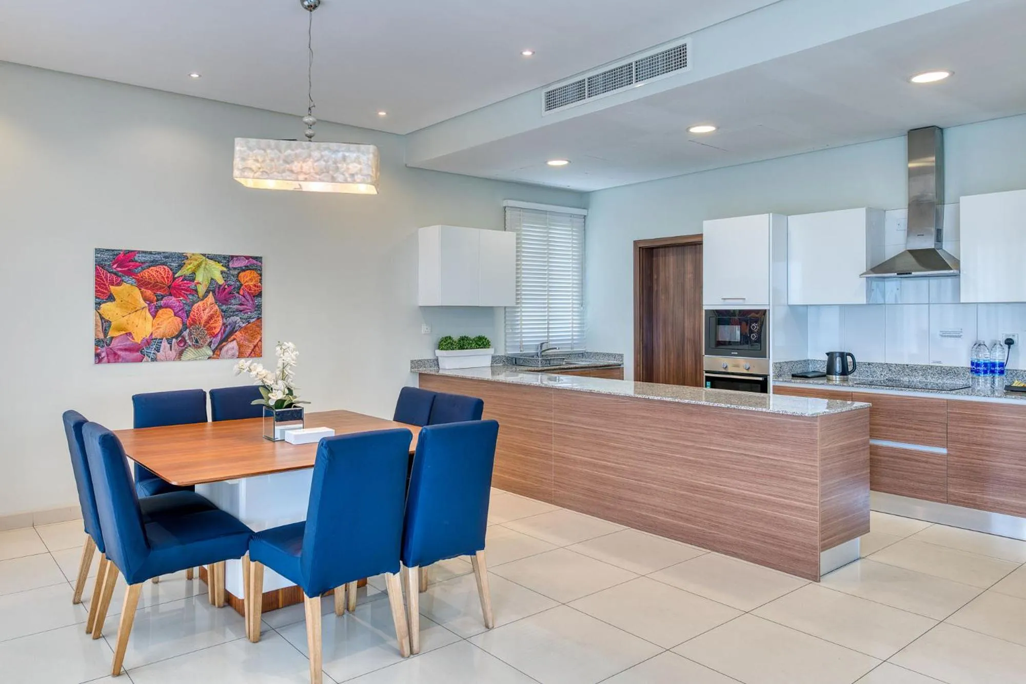 Dining area in The Grove Resort Bahrain