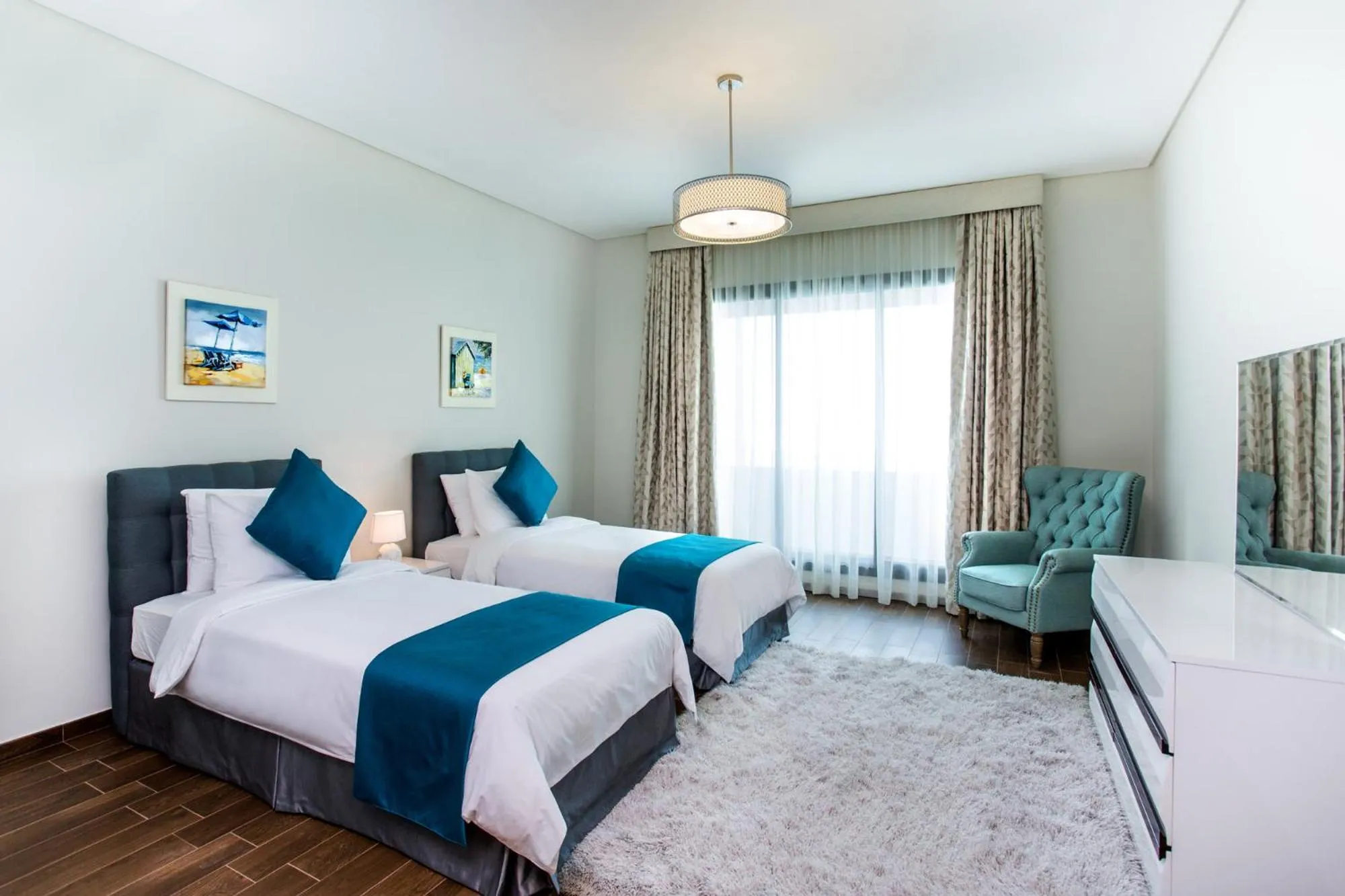 Bedroom, Bed in The Grove Resort Bahrain